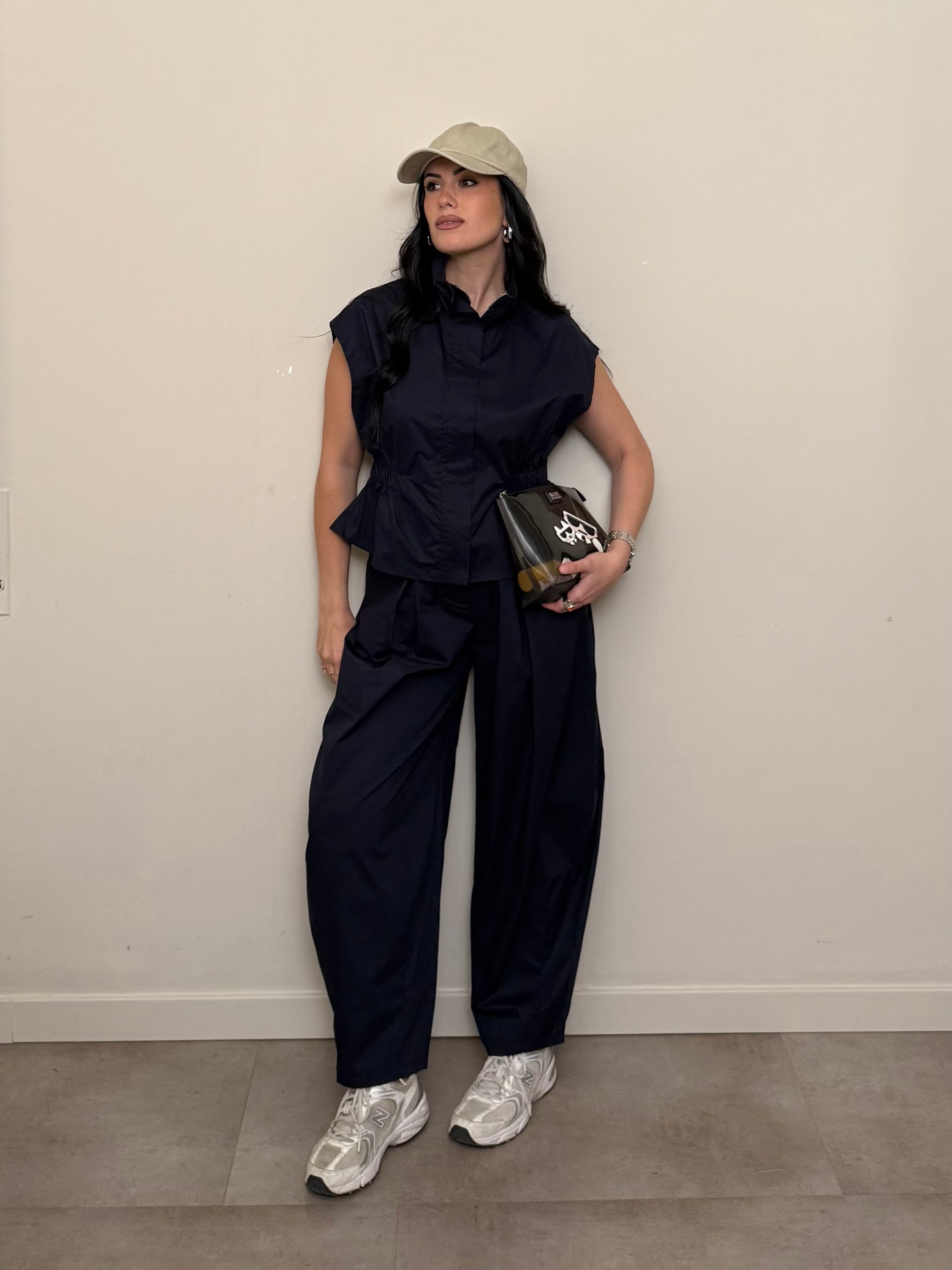 Completo sporty chic blu