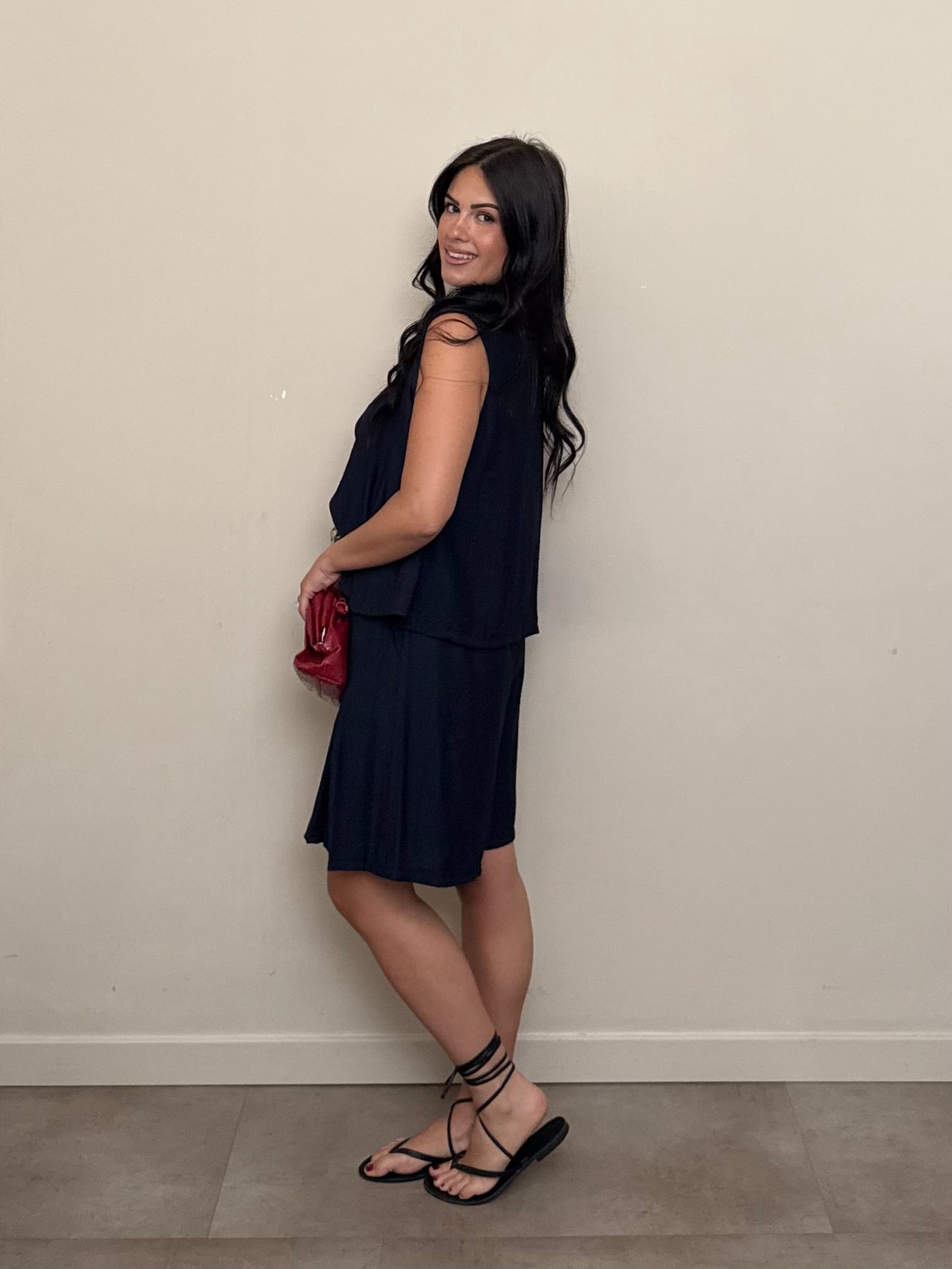 Coordinato bermuda blu