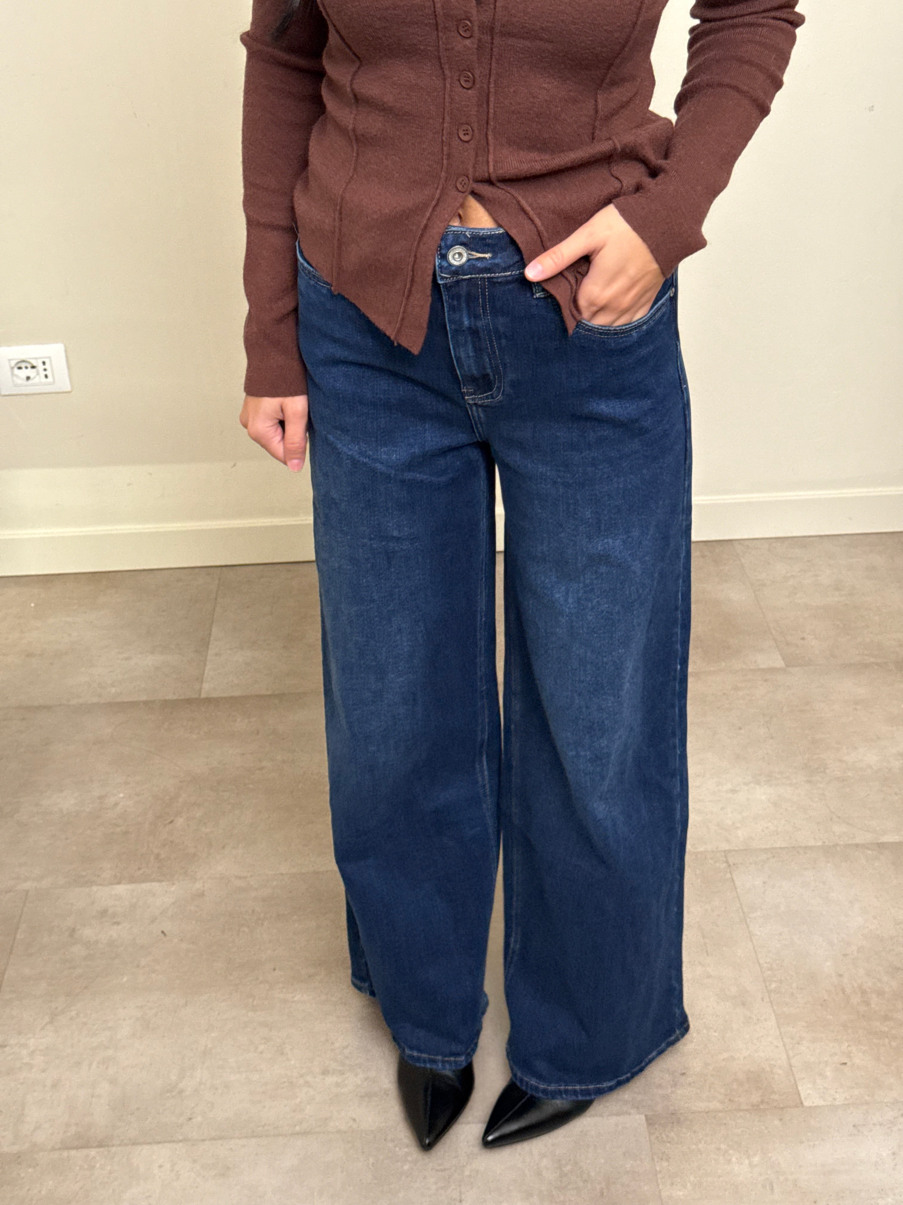 Jeans palazzo elasticizzato