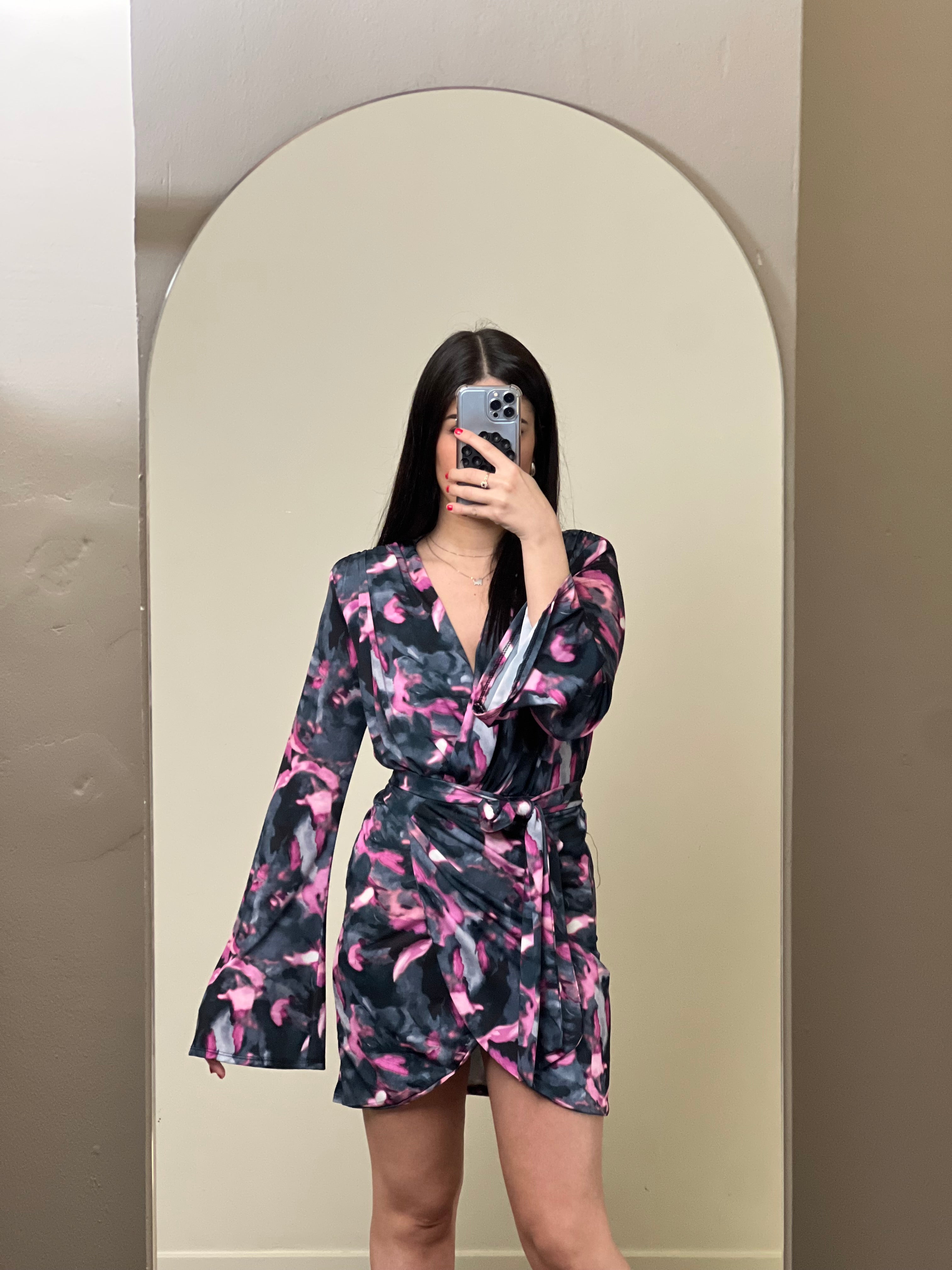 Mini dress / blusa incrocio