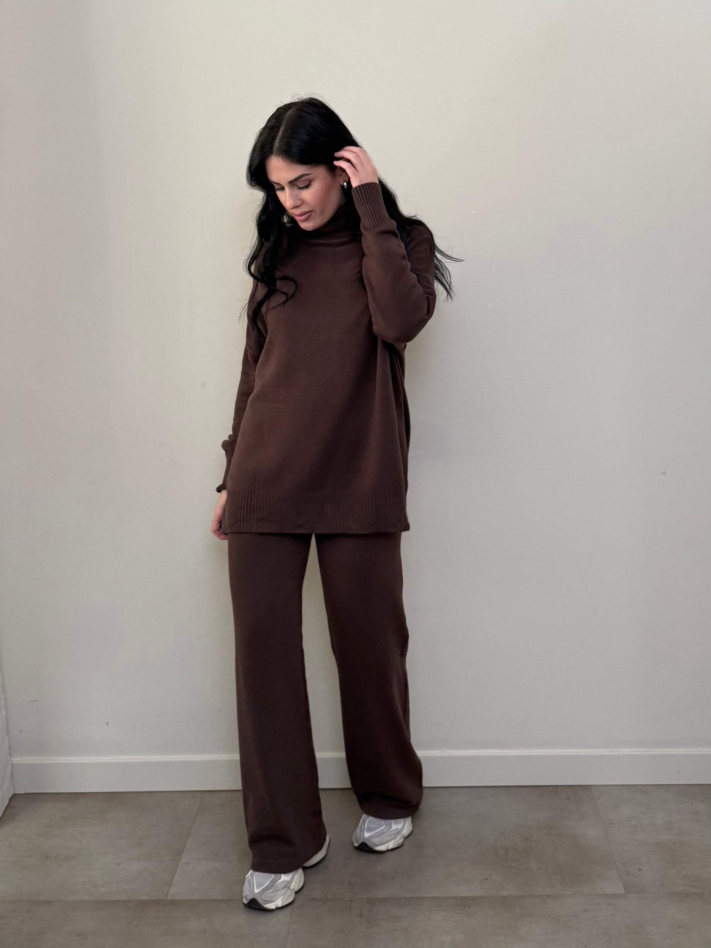 Coordinato tuta collo alto