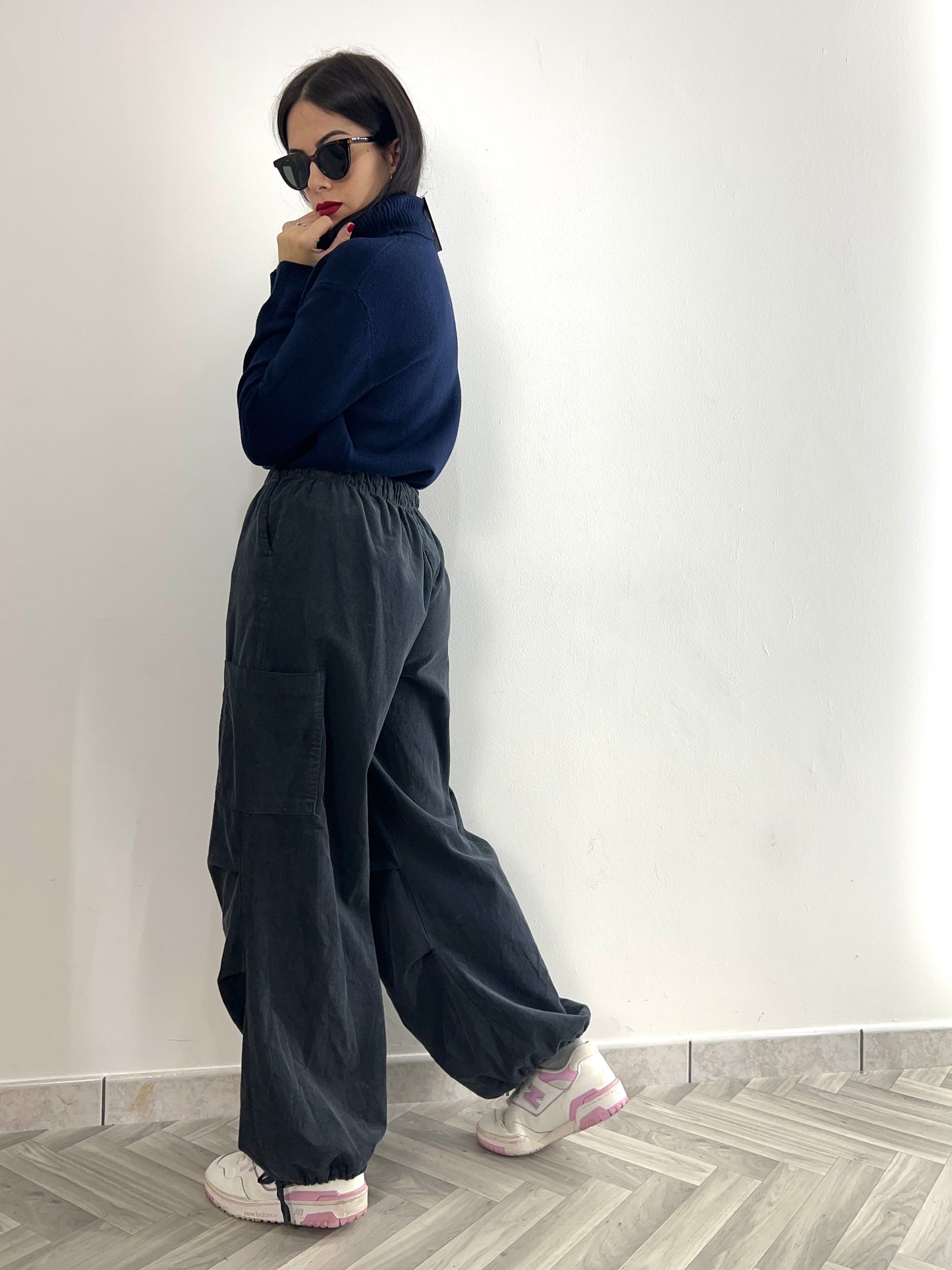 Pantalone velluto cargo