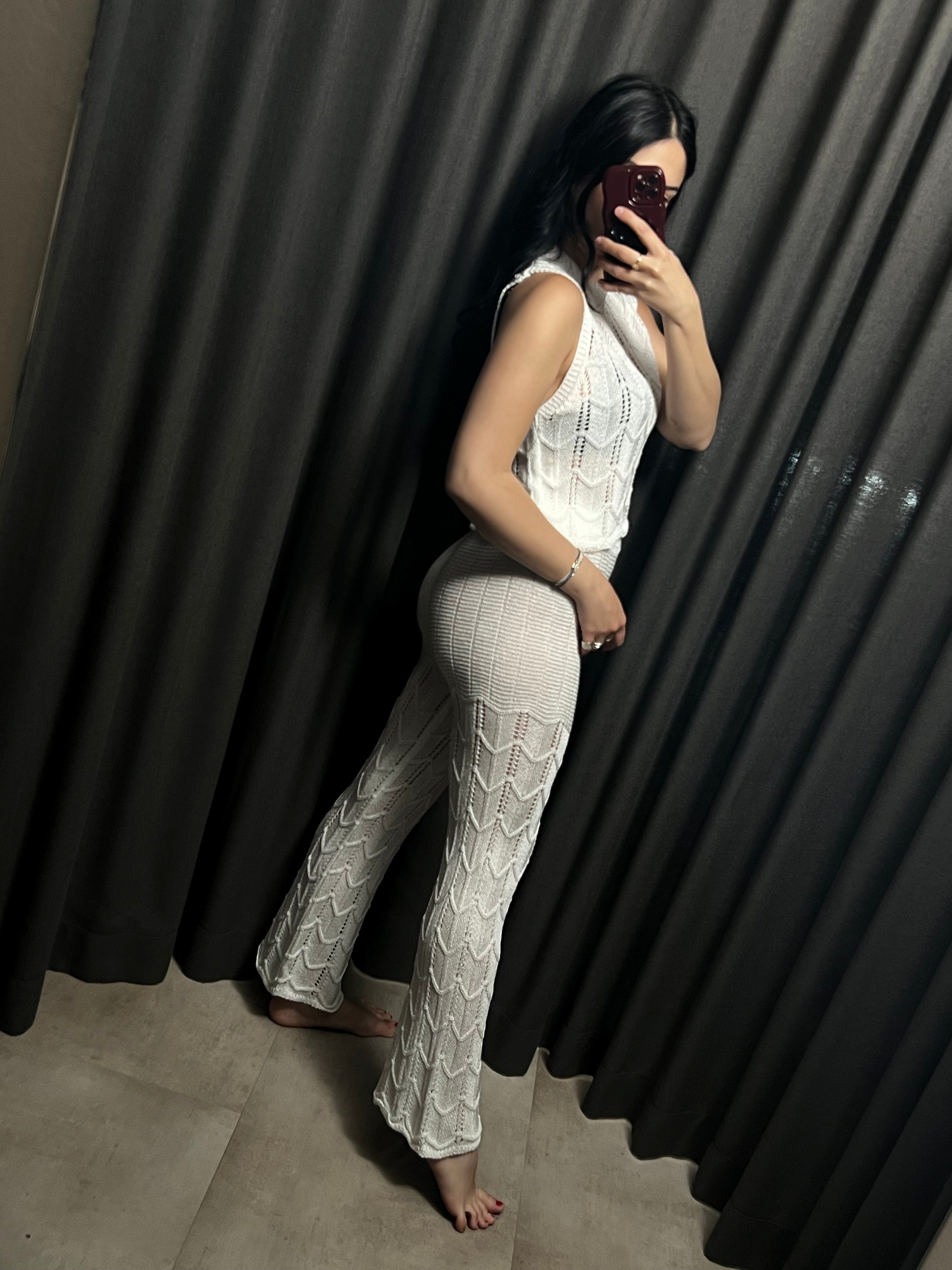 Coordinato top e pantalone crochet