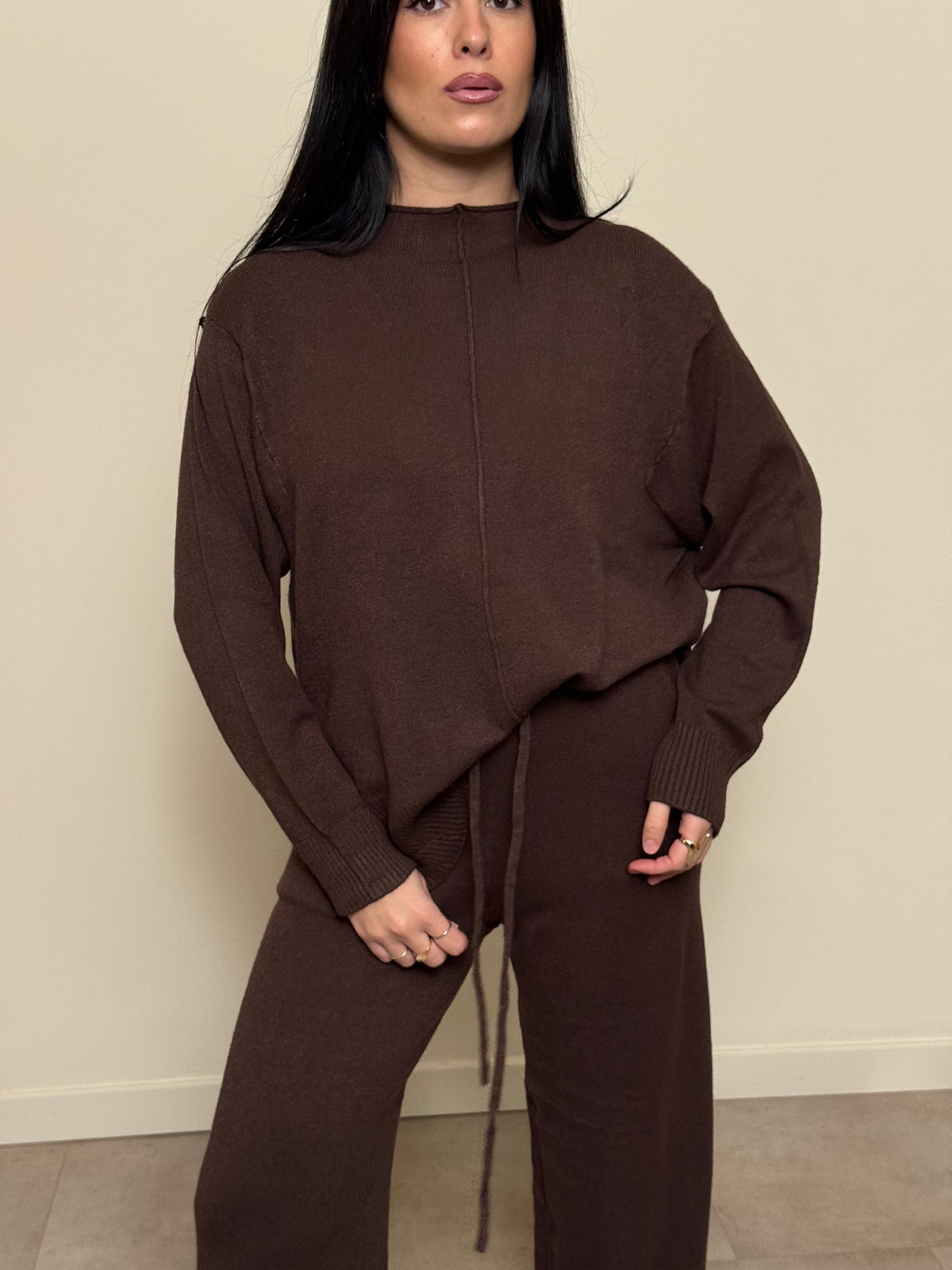 Coordinato tuta cioccolato