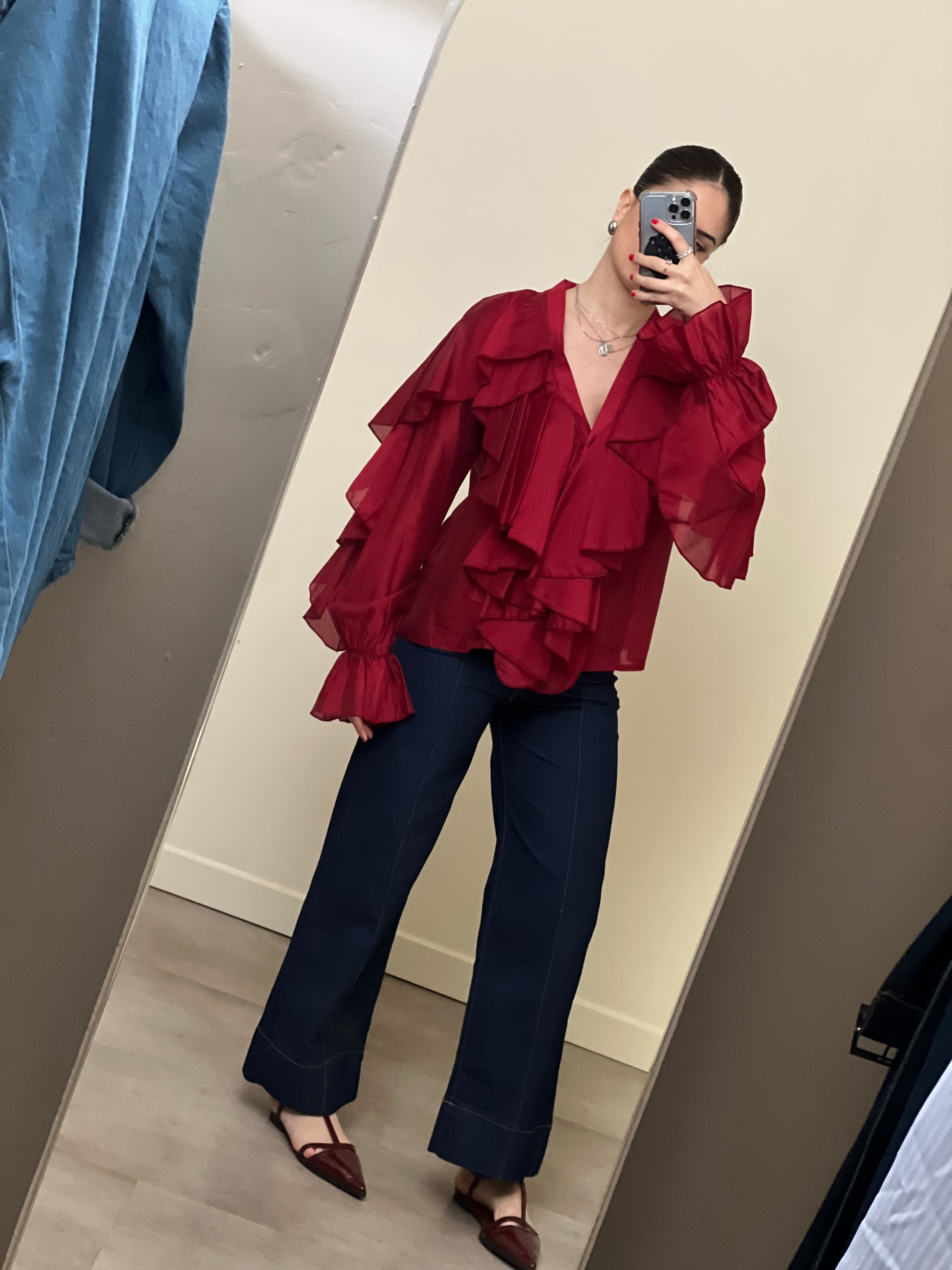Camicia volants