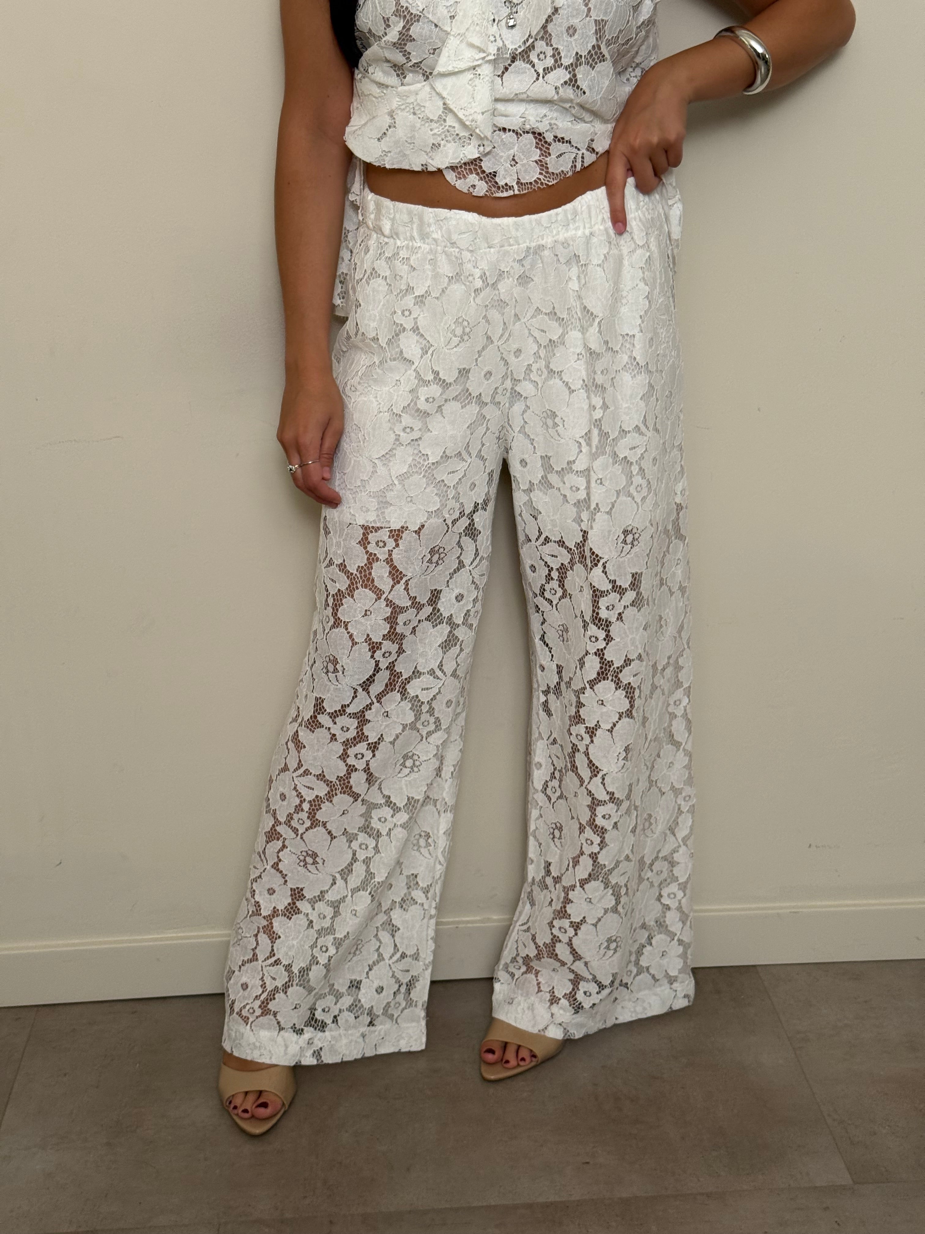 Completo pizzo bianco freddo