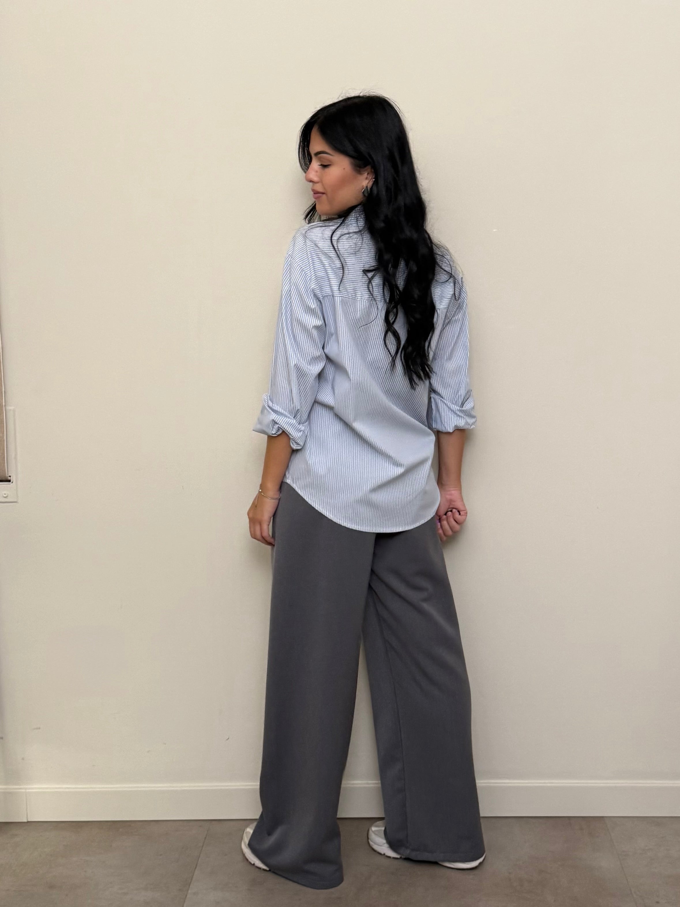 Pantalone palazzo elastico
