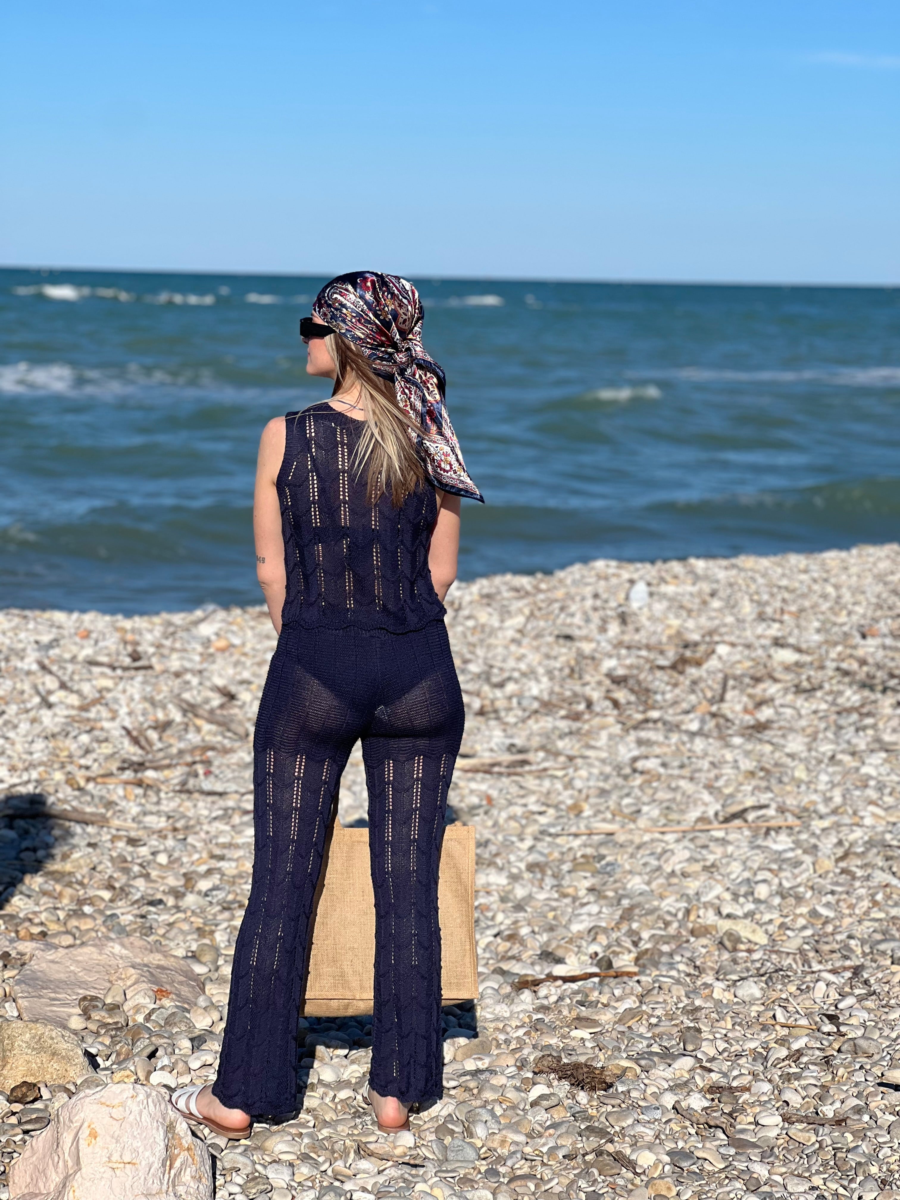 Coordinato top e pantalone crochet