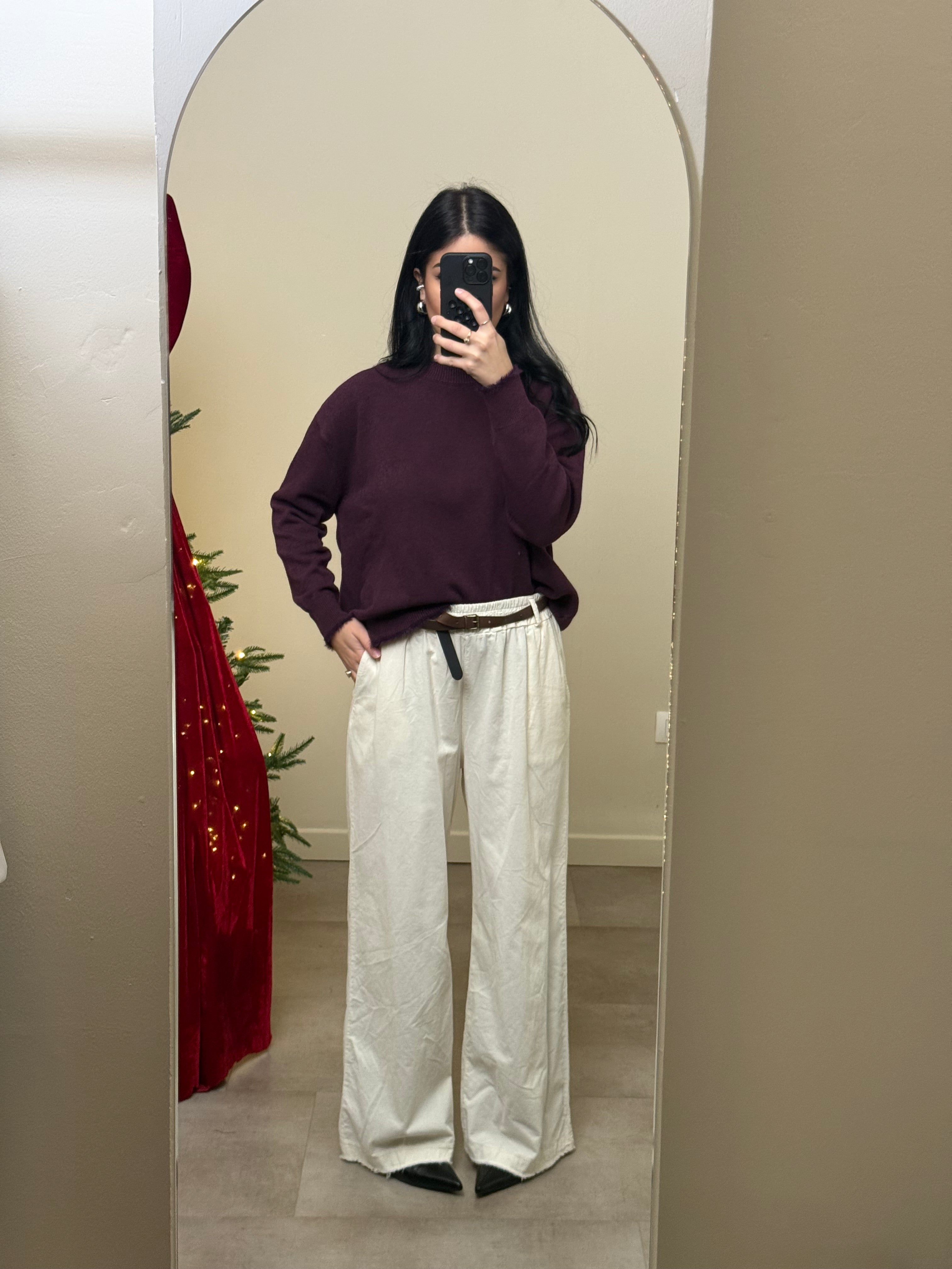 Pantalone velluto palazzo