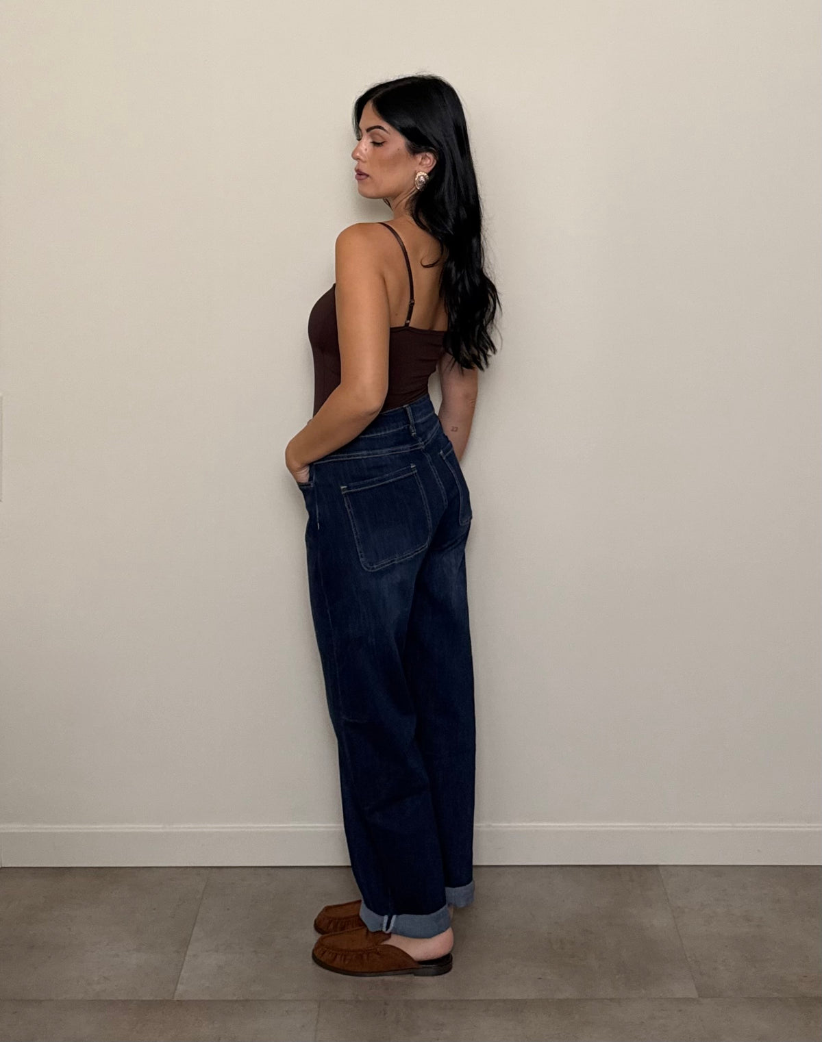 Jeans baggy blu scuro