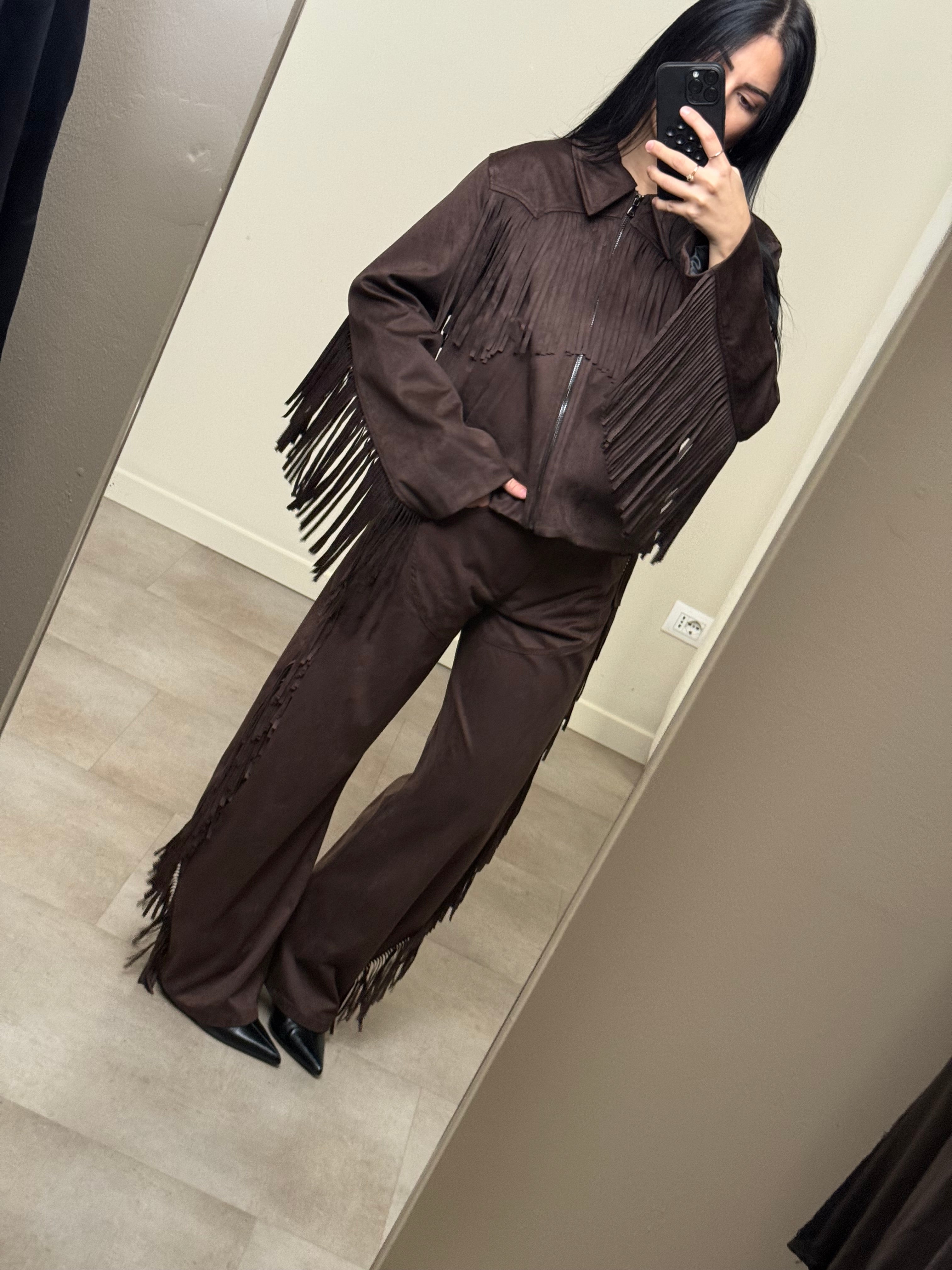 Pantalone suede Lumina