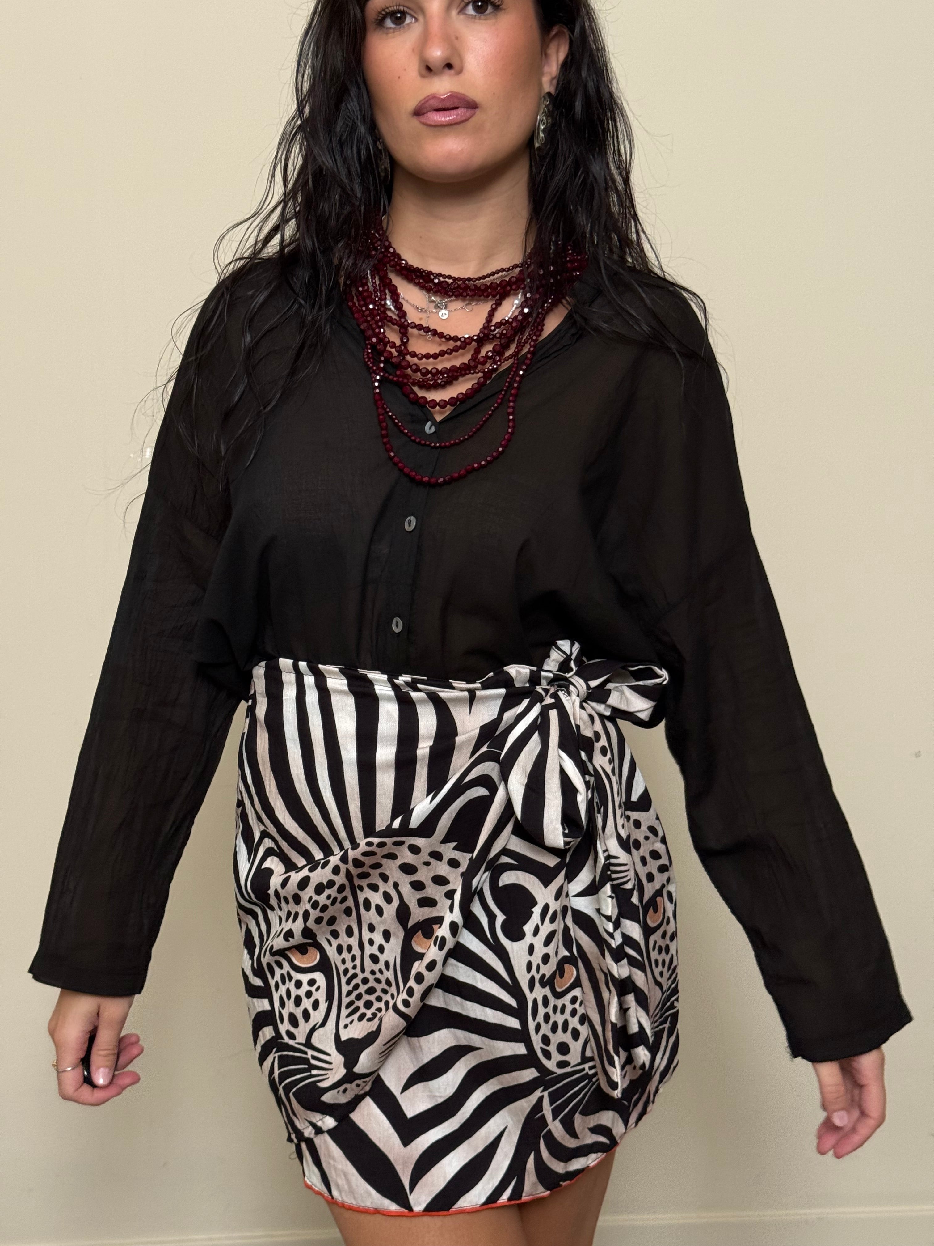 Camicia cotone nero