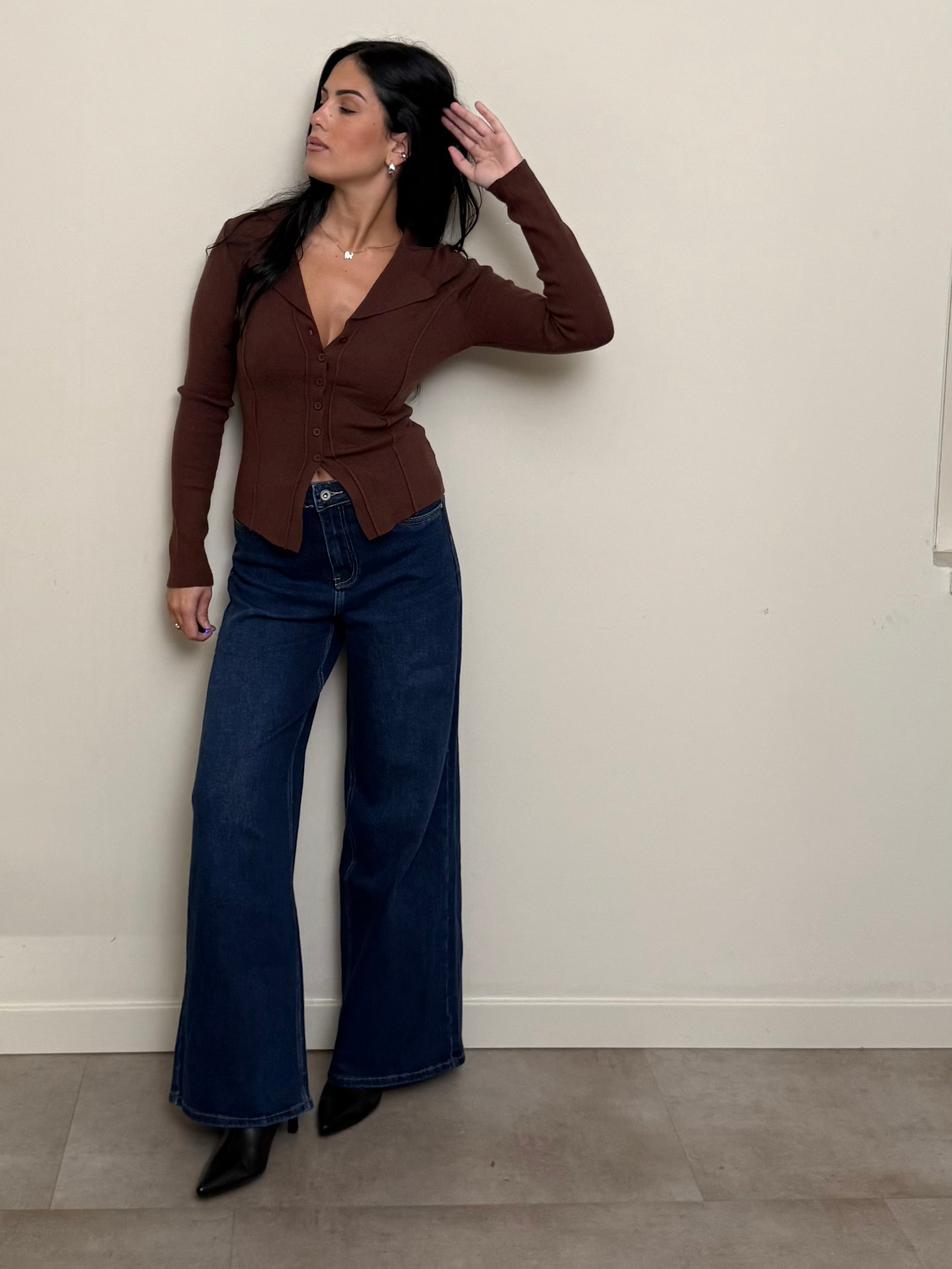 Jeans palazzo elasticizzato