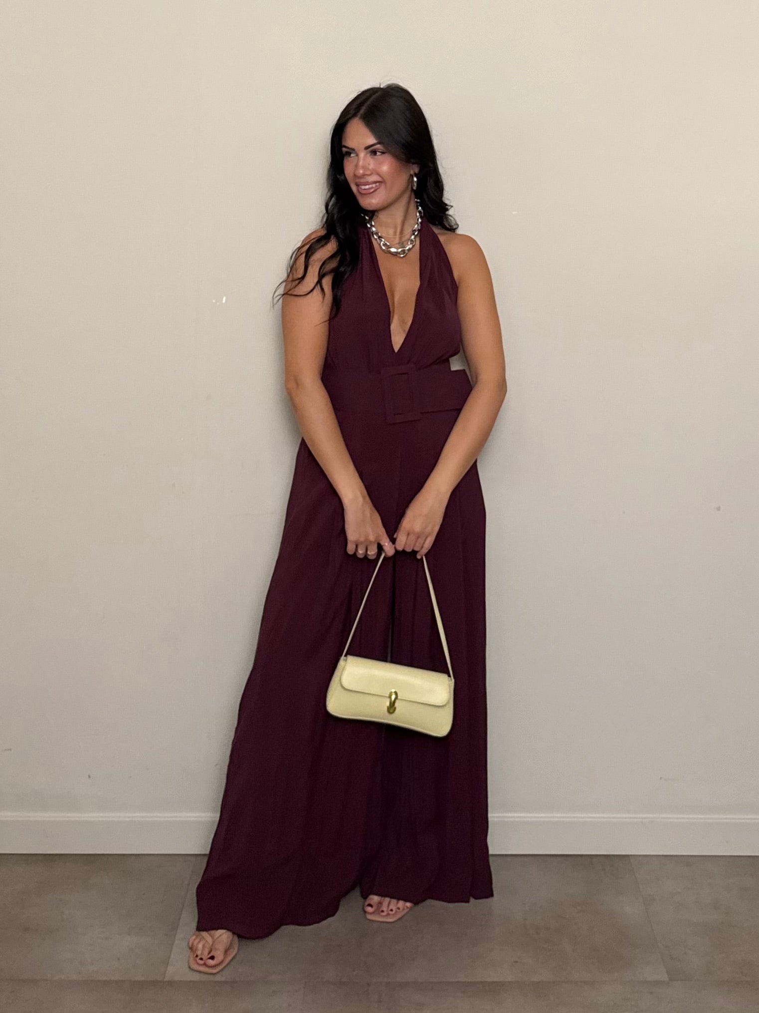 Jumpsuit Eleonora bordeaux