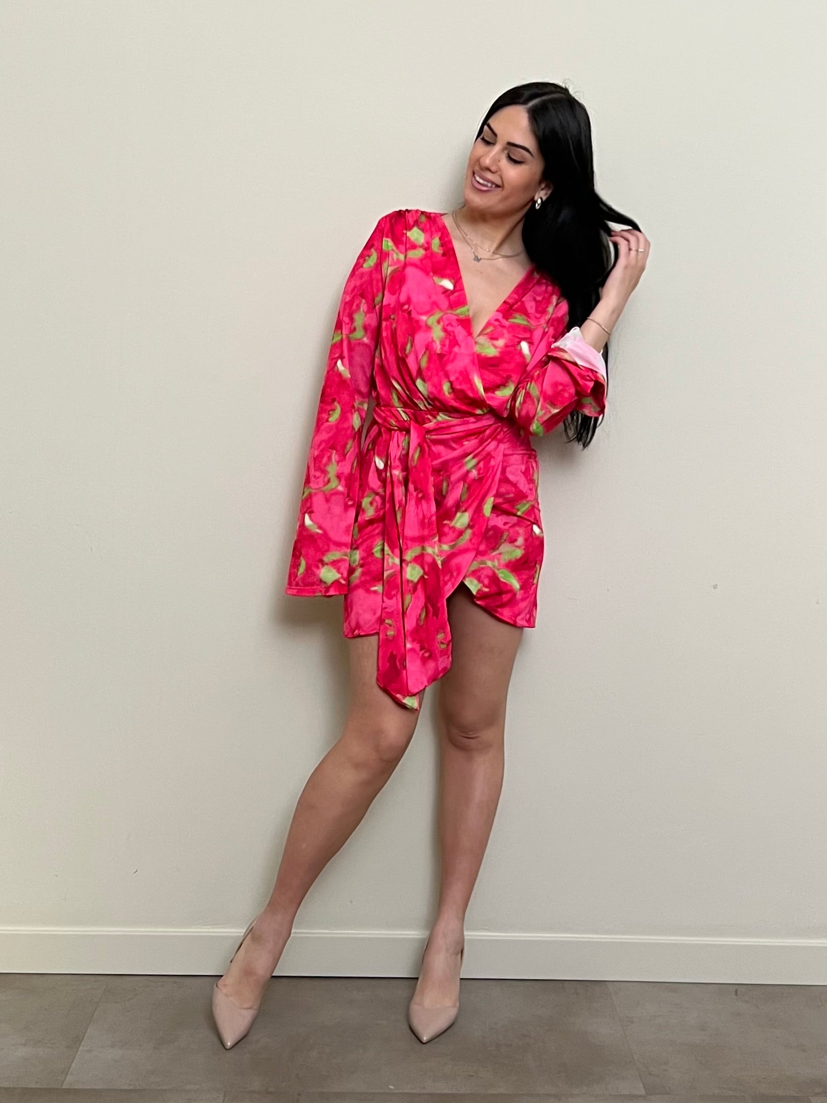 Mini dress / blusa incrocio