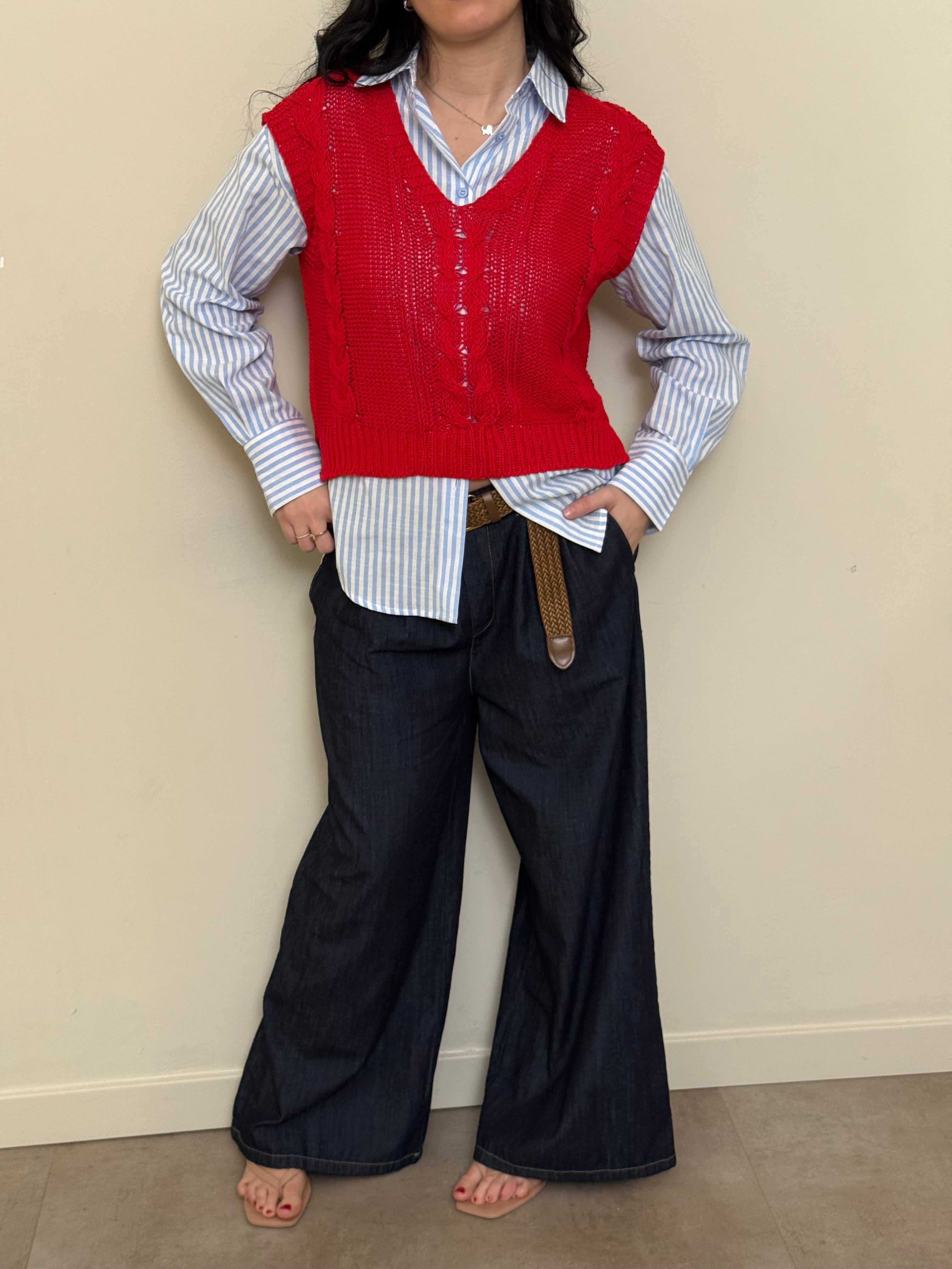 Jeans palazzo morbido