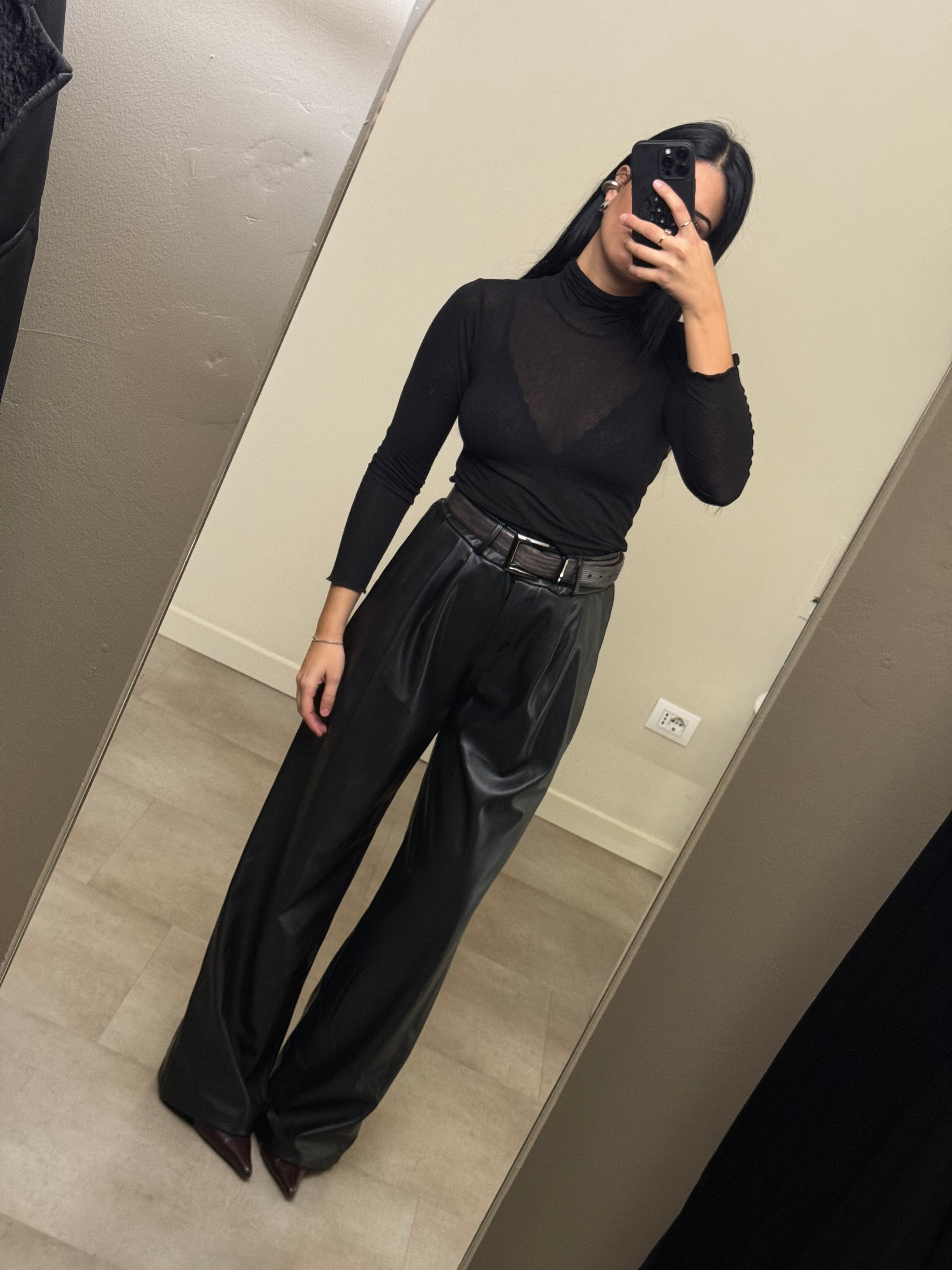 Pantalone ecopelle