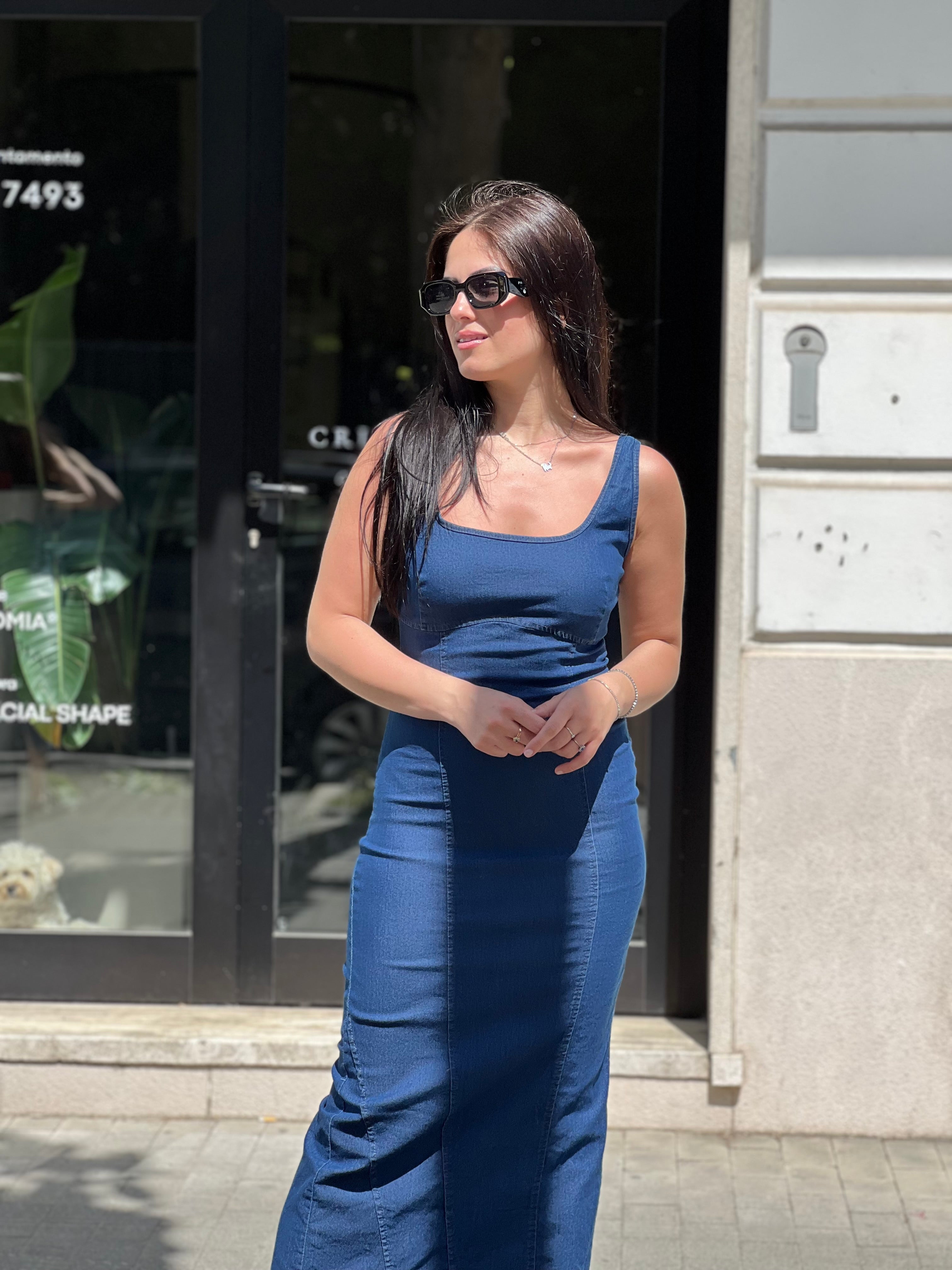 Abito jeans canotta