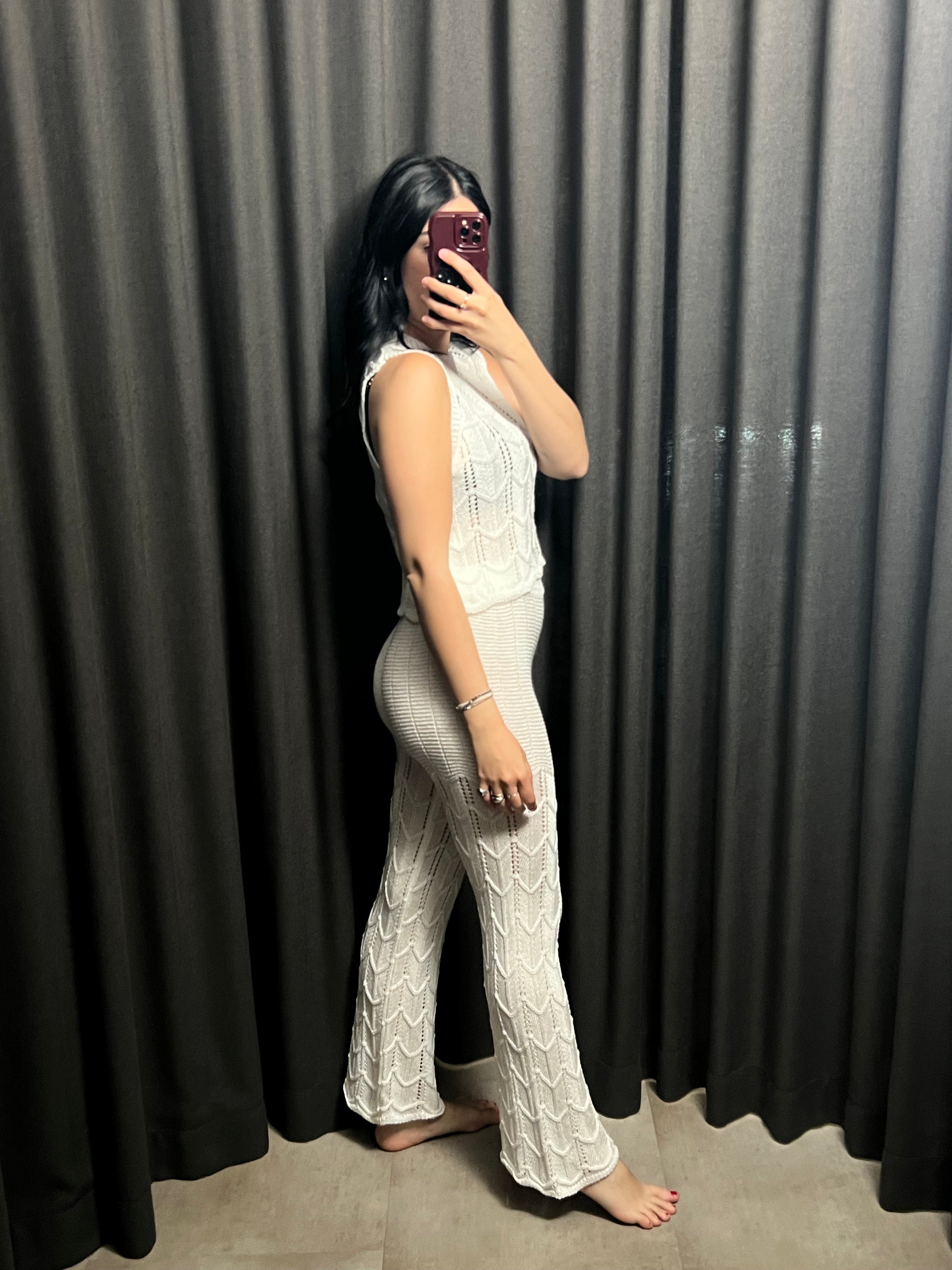 Coordinato top e pantalone crochet