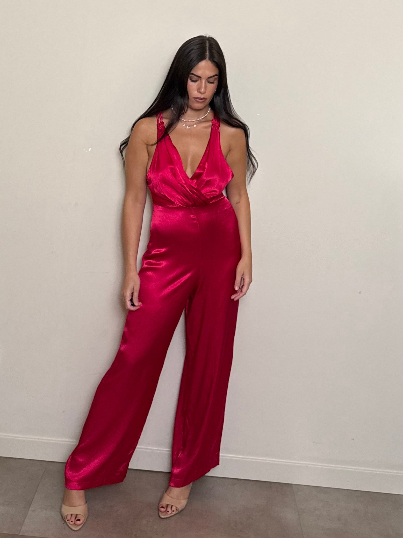Jumpsuit fucsia Lumina