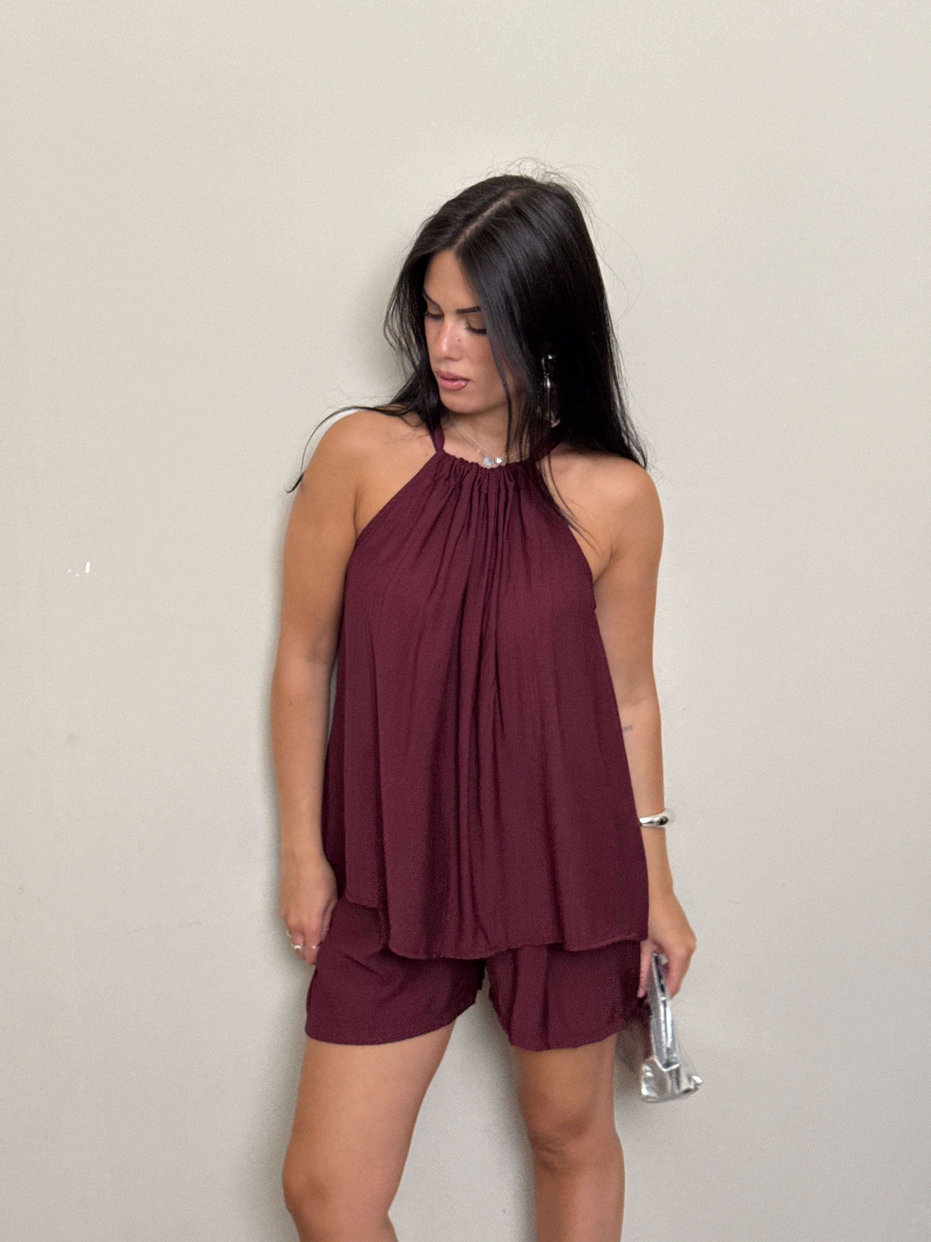 Coordinato Melany bordeaux