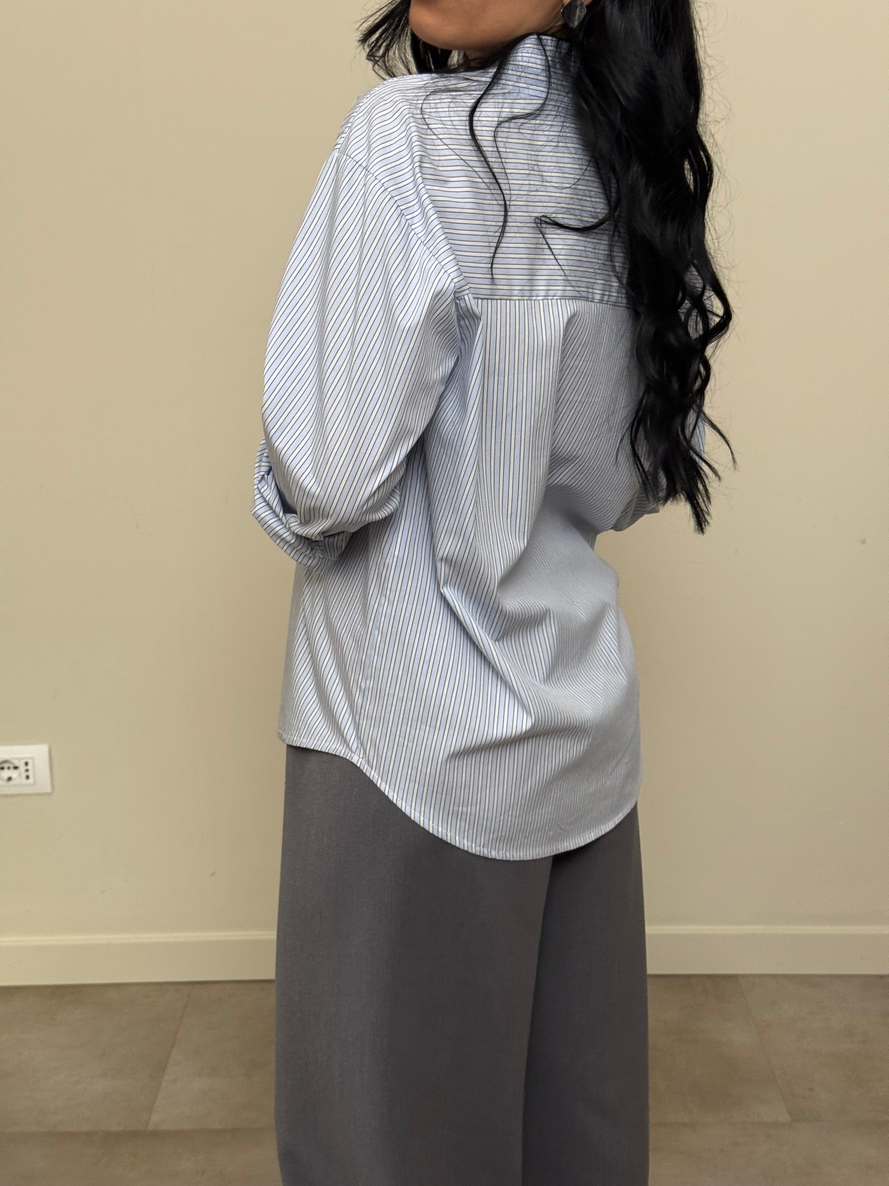 Camicia 100% cotone a righe