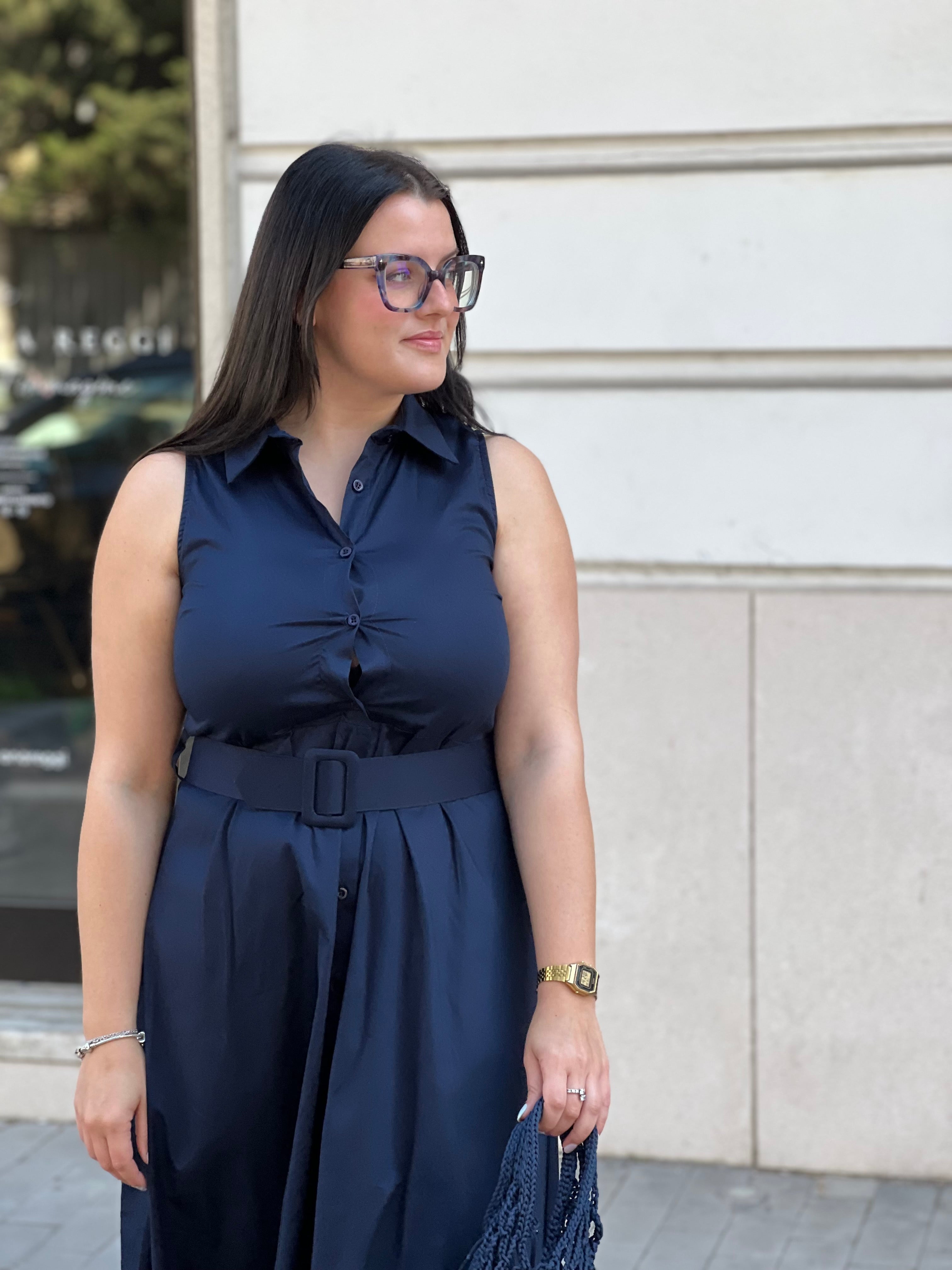 Vestito lungo cotone
