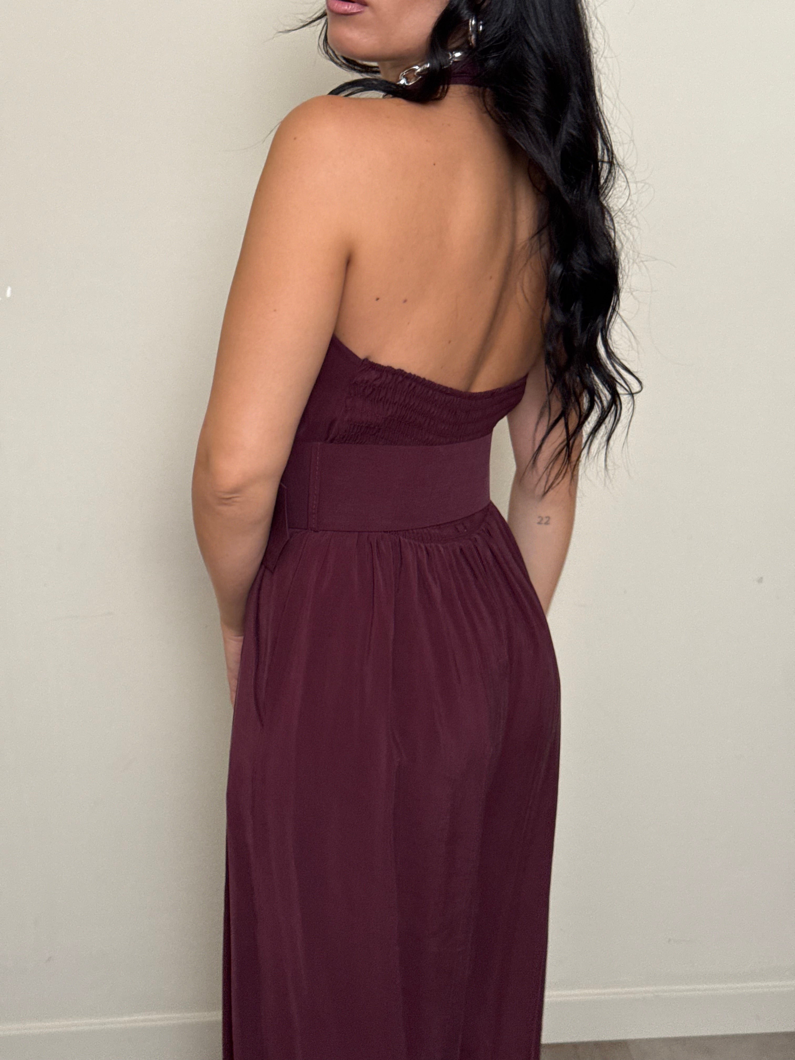 Jumpsuit Eleonora bordeaux