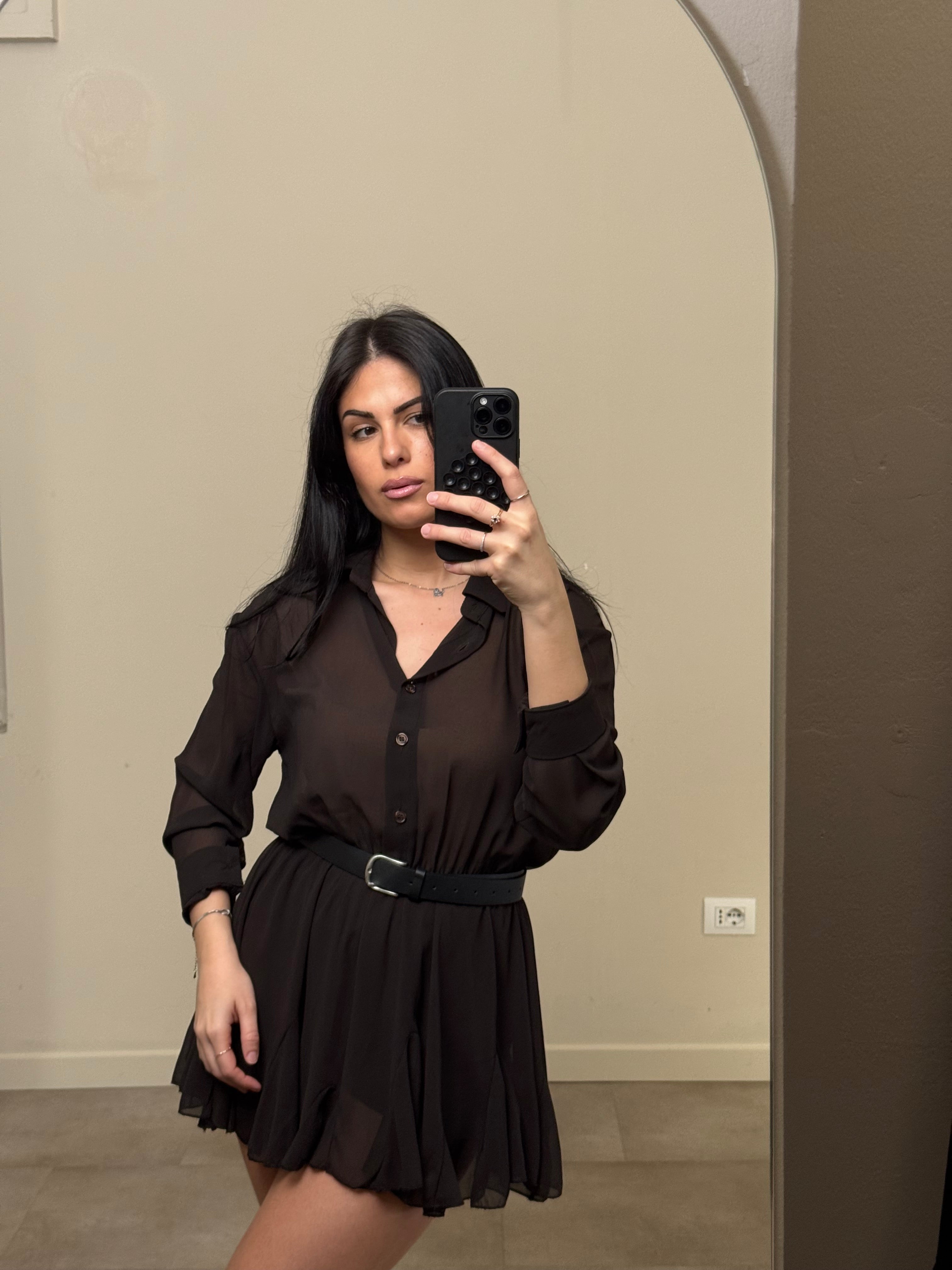 Mini dress Venere marrone freddo