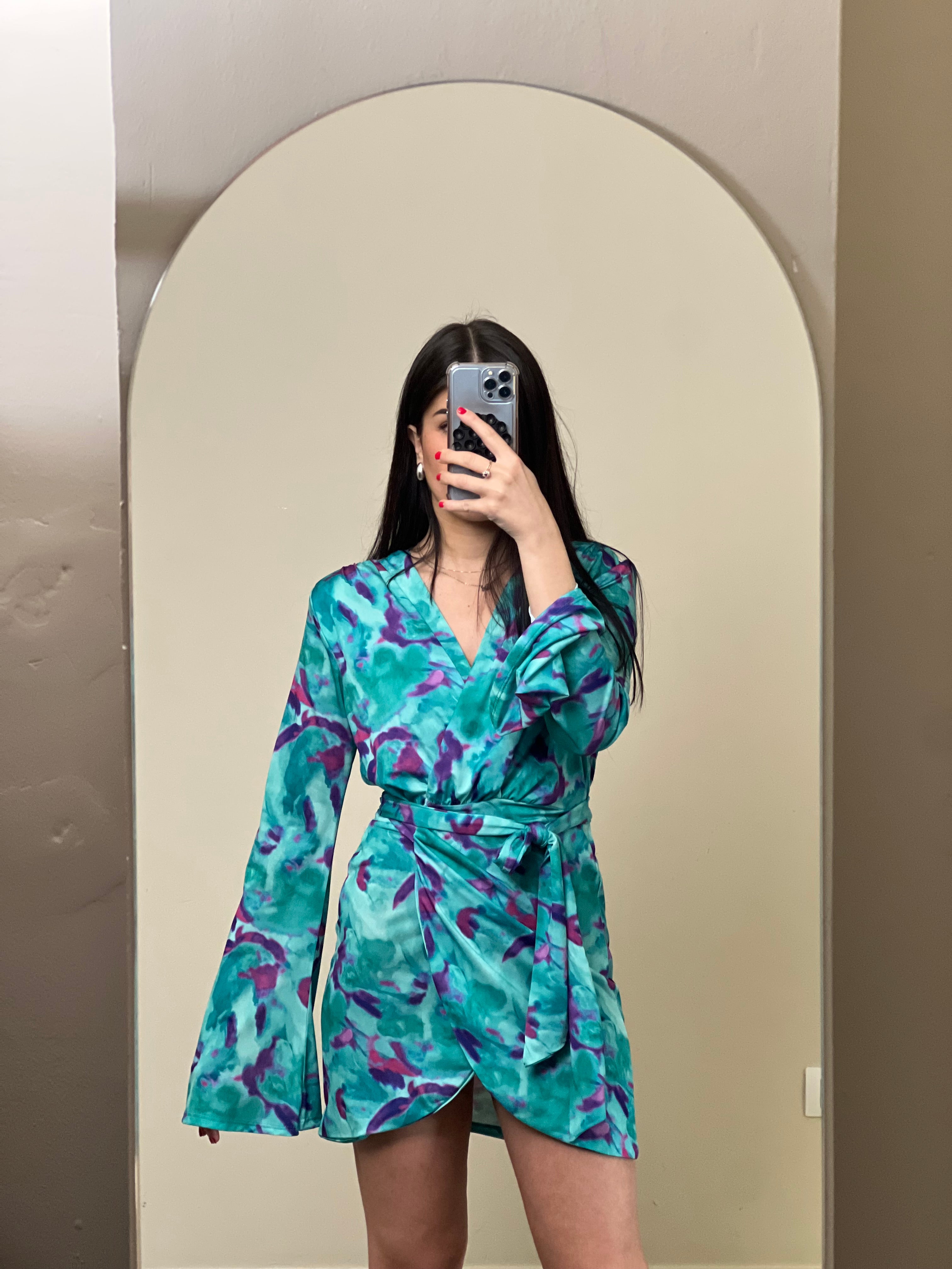 Mini dress / blusa incrocio