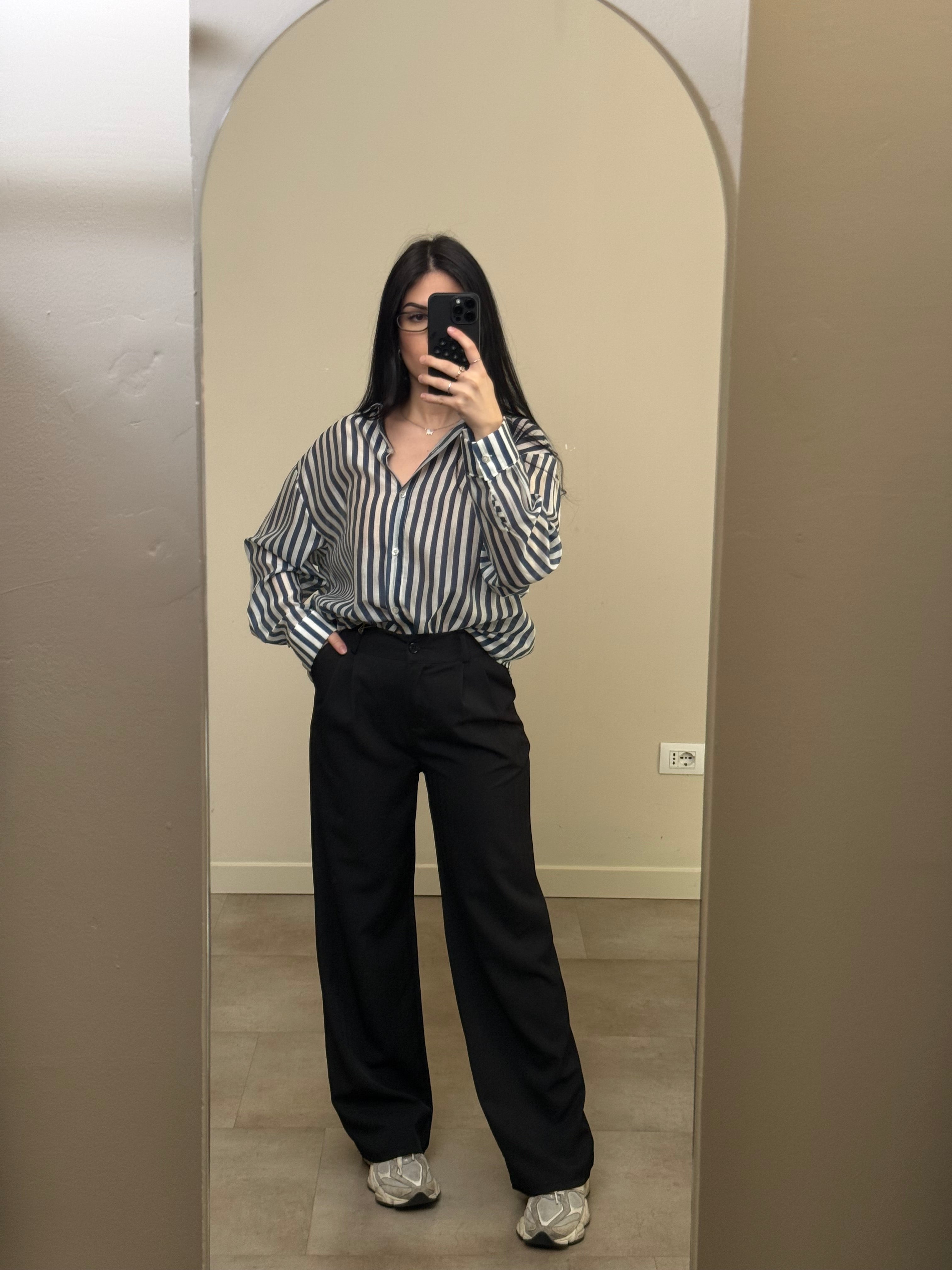 Pantalone palazzo nero