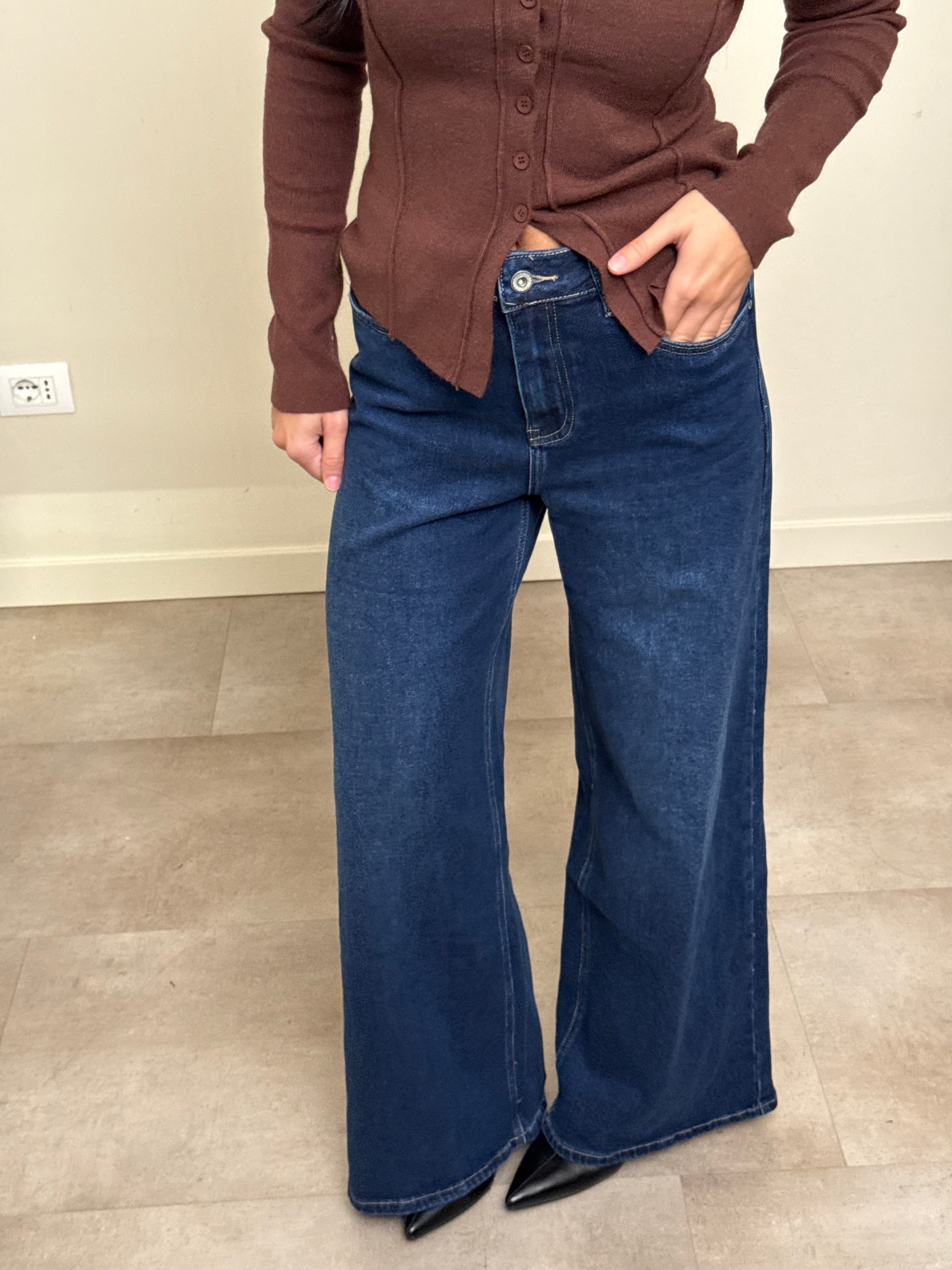Jeans palazzo elasticizzato