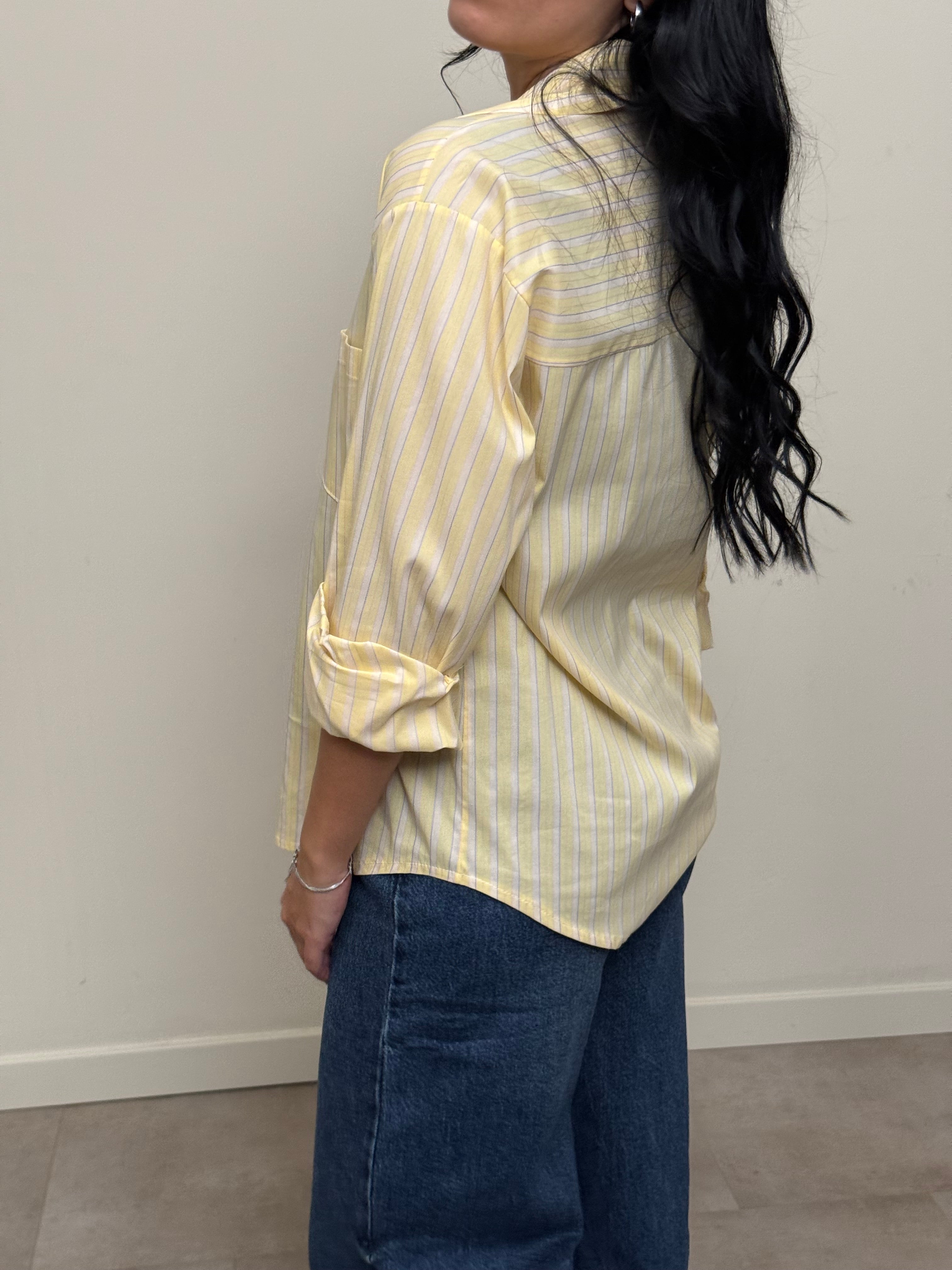 Camicia 100% cotone a righe