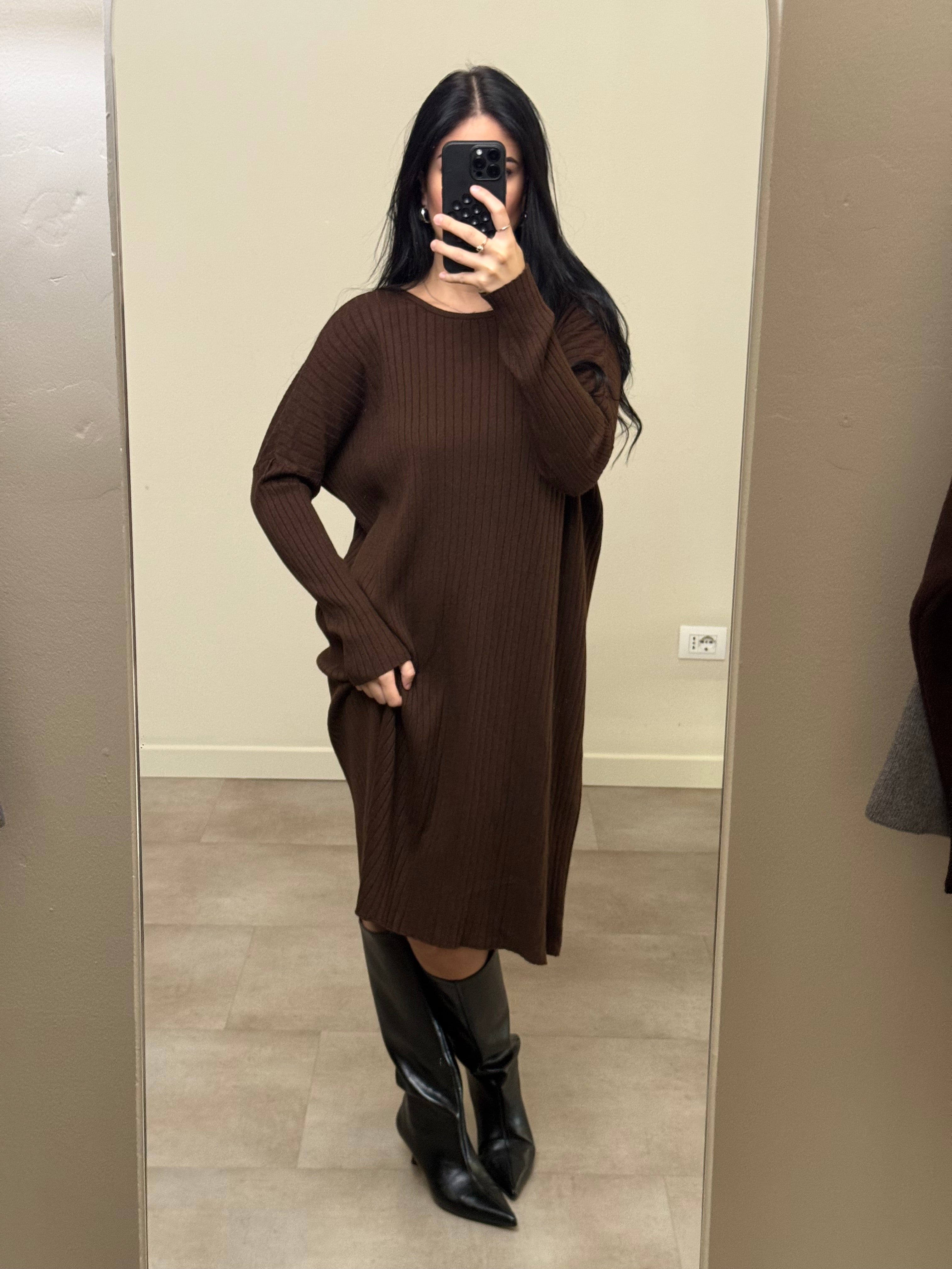 Abito costine morbido