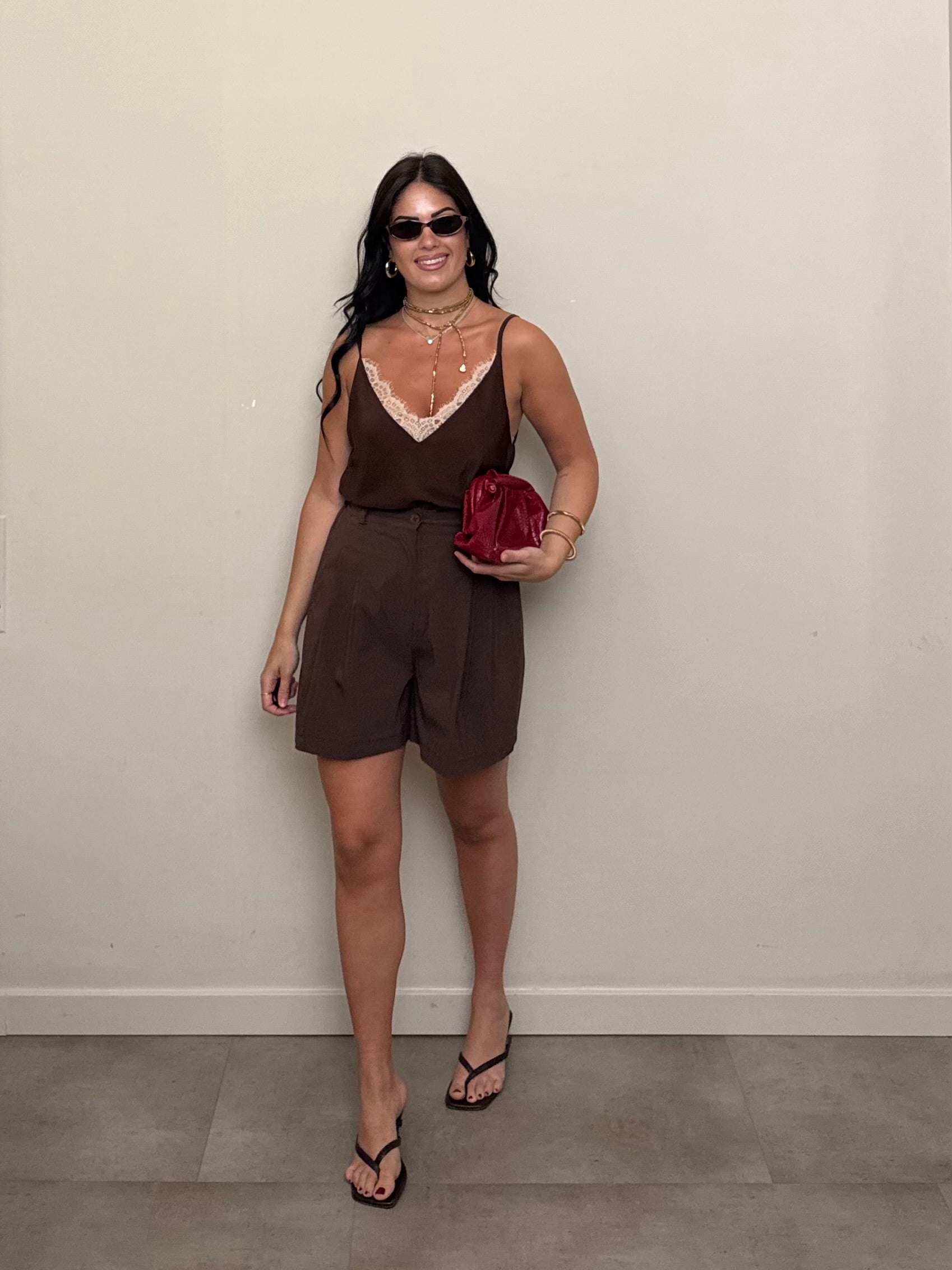 Shorts pinces cioccolato