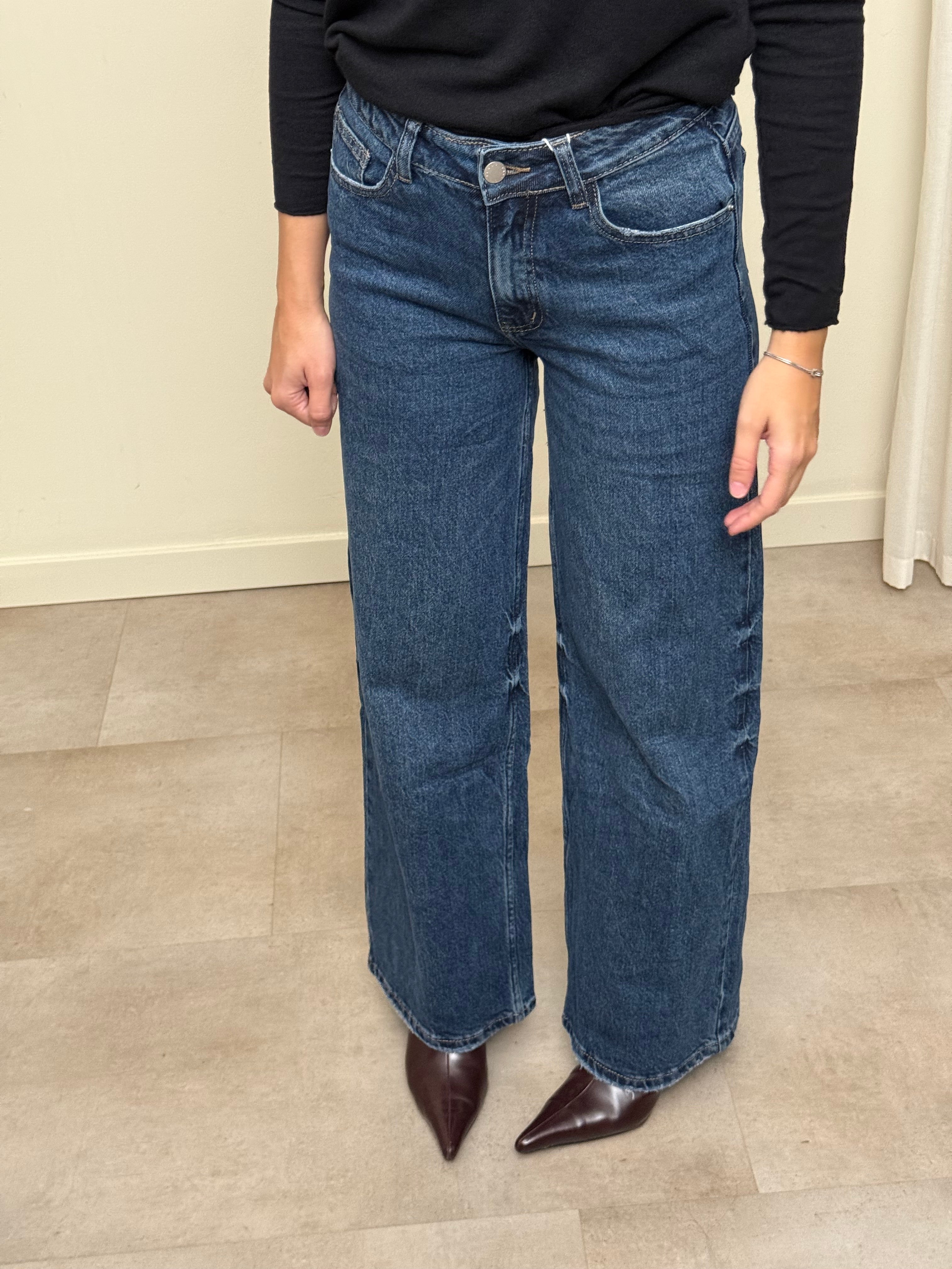 Jeans palazzo cotone