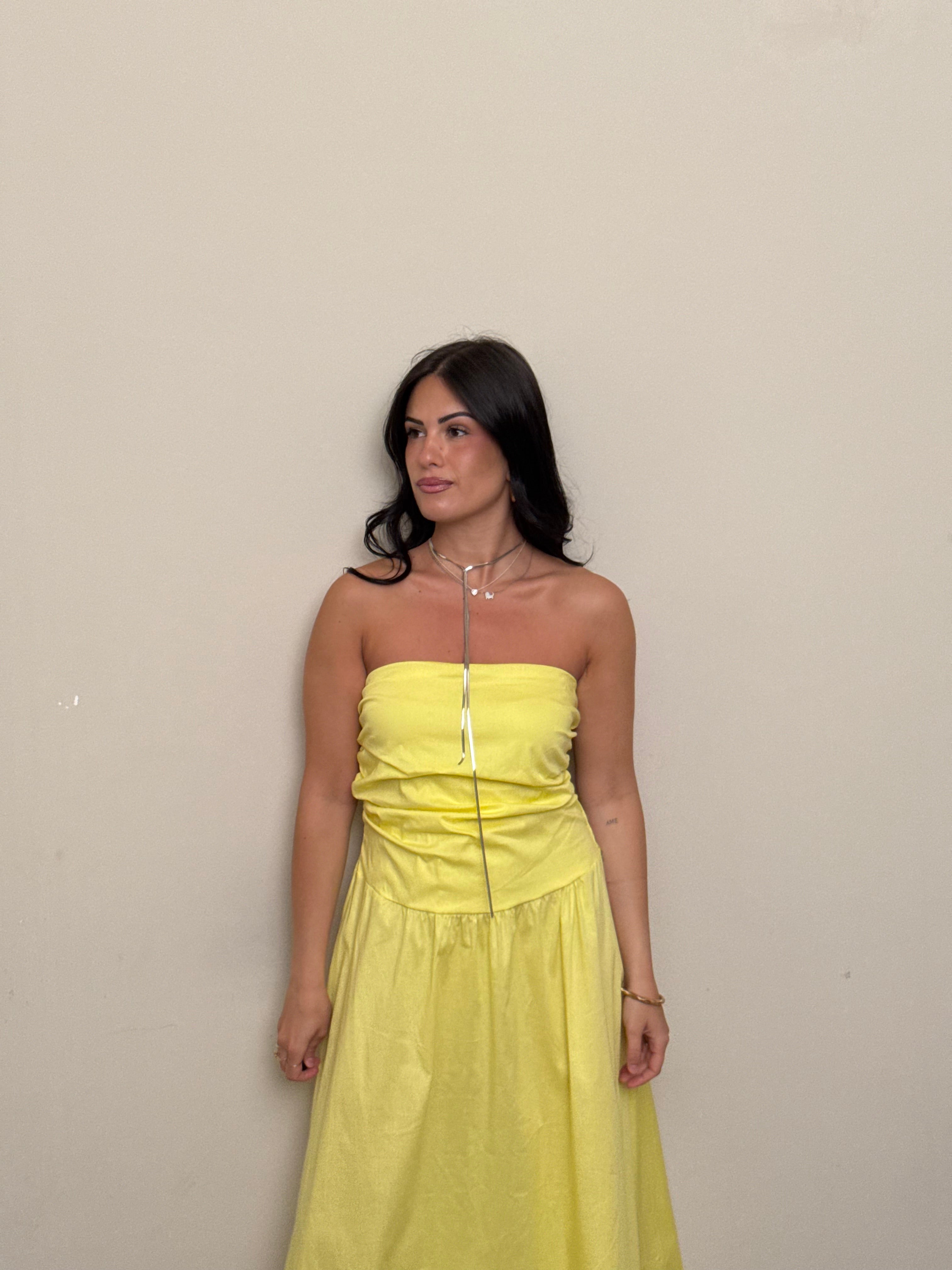 Abito Virginia giallo freddo