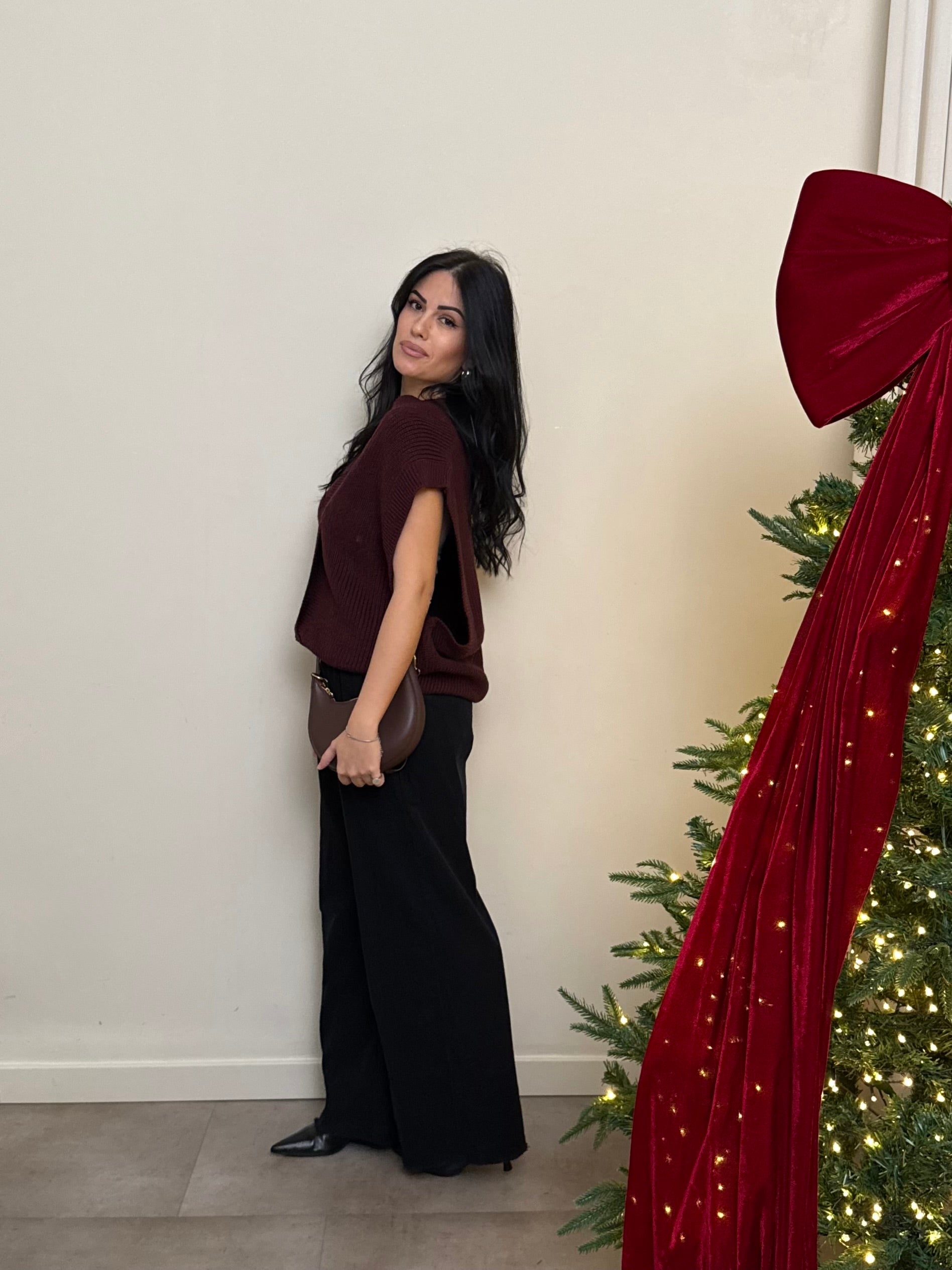 Pantalone velluto palazzo