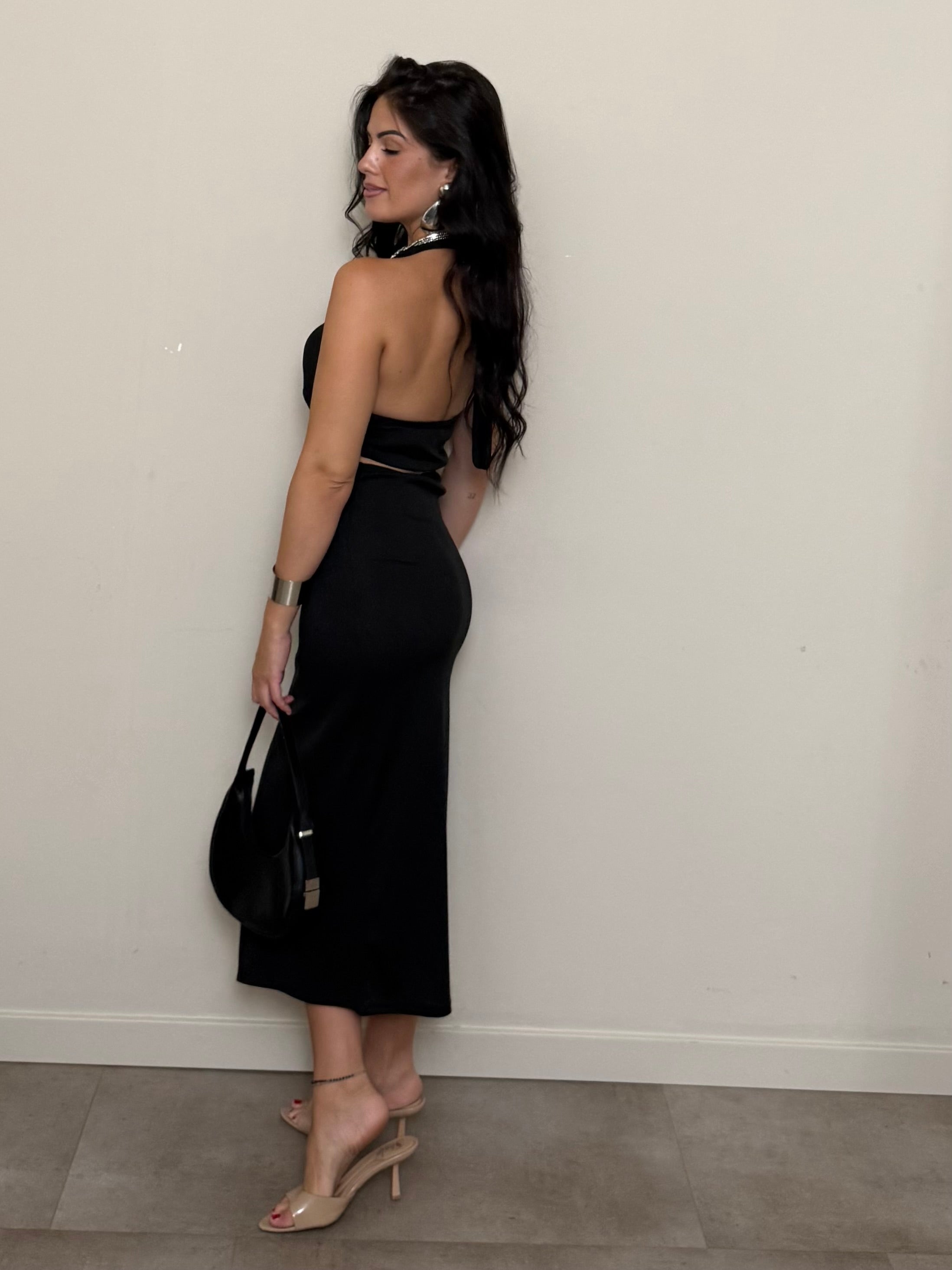 Coordinato top e gonna nero