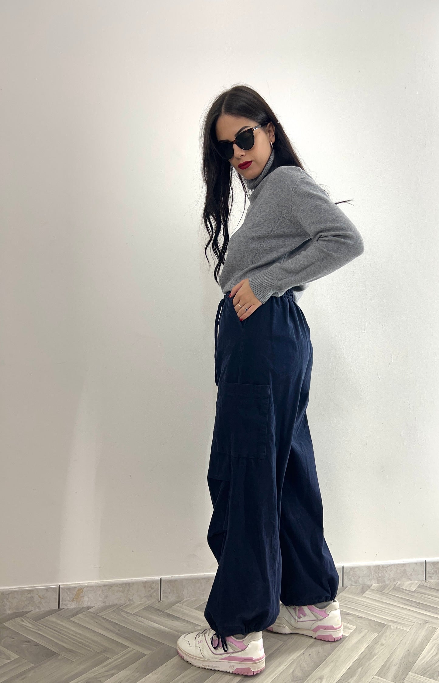 Pantalone velluto cargo