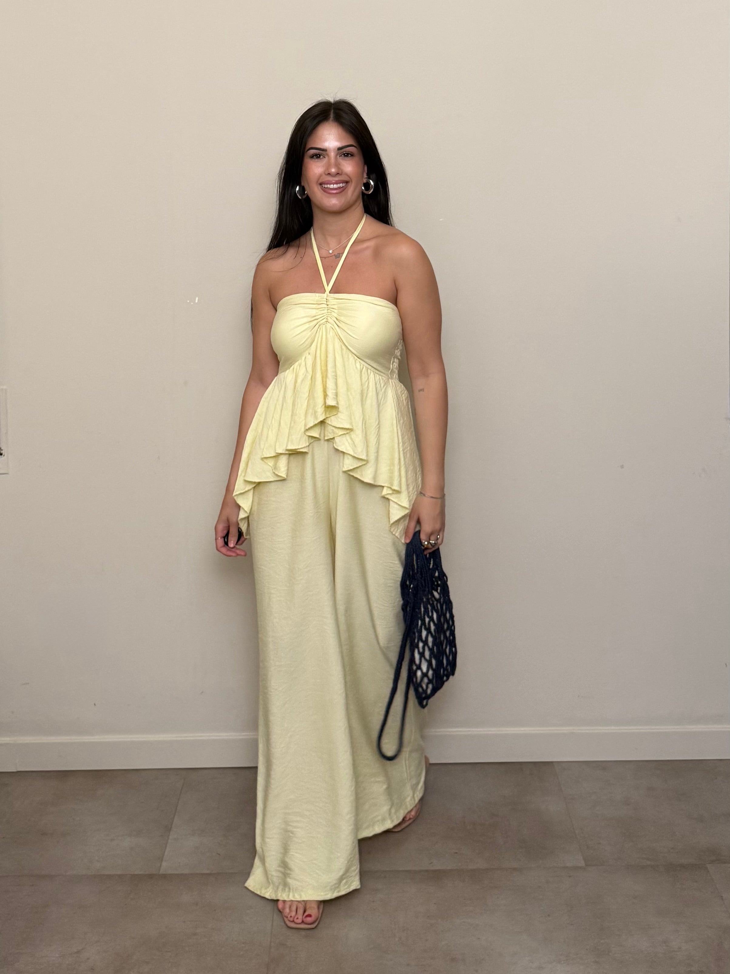 Jumpsuit Miami giallo freddo