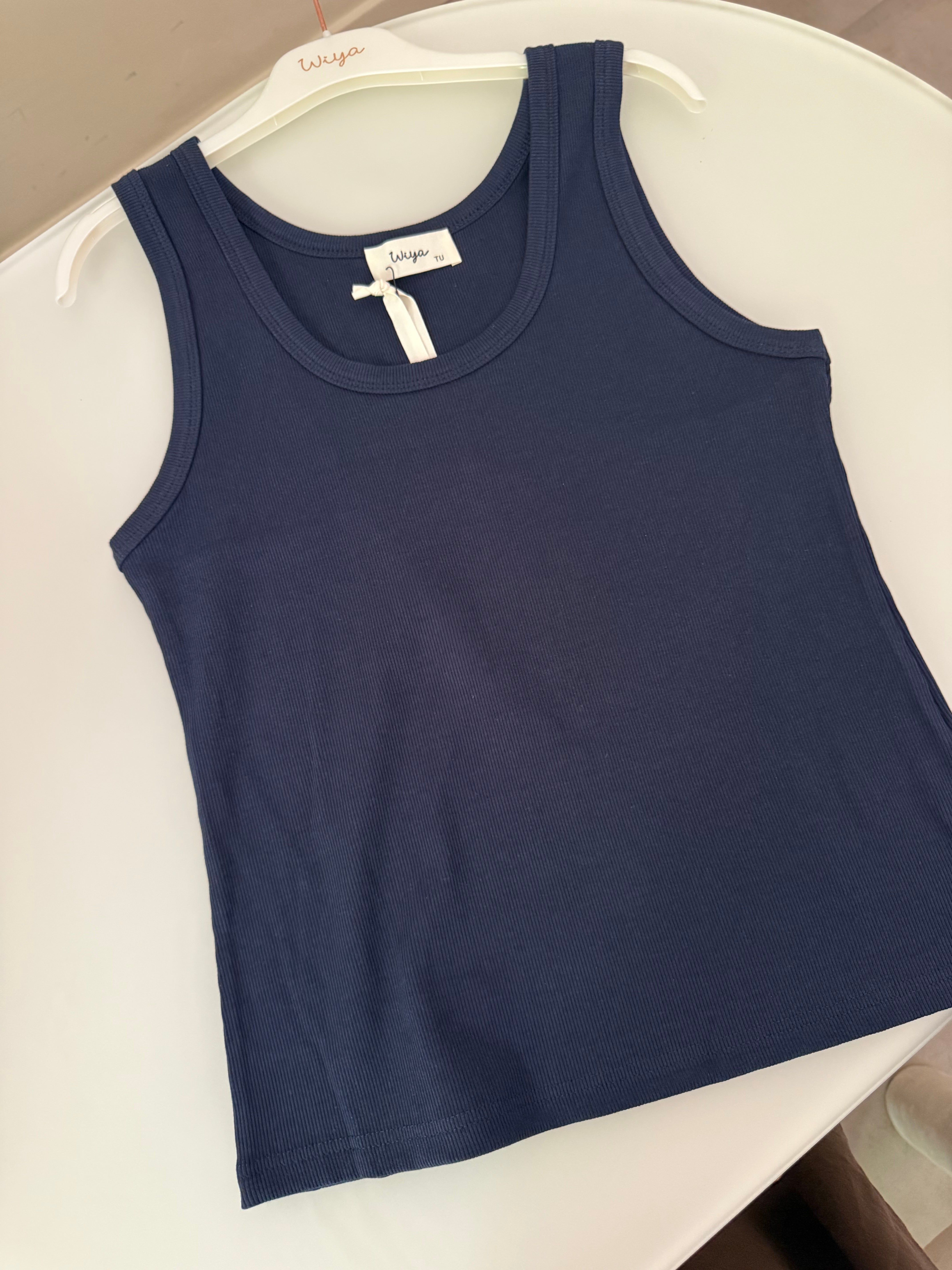 Canotta basic blu
