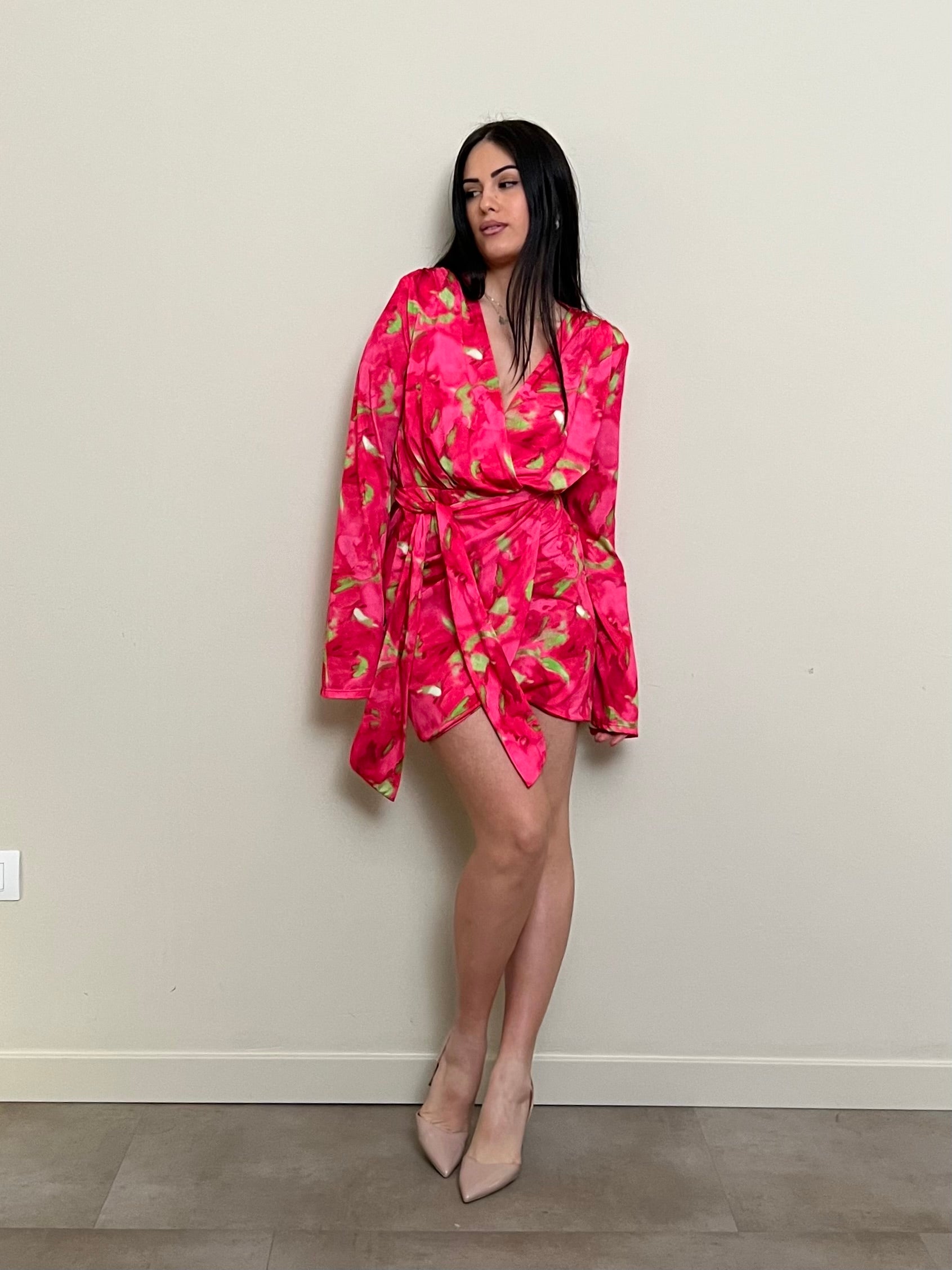 Mini dress / blusa incrocio