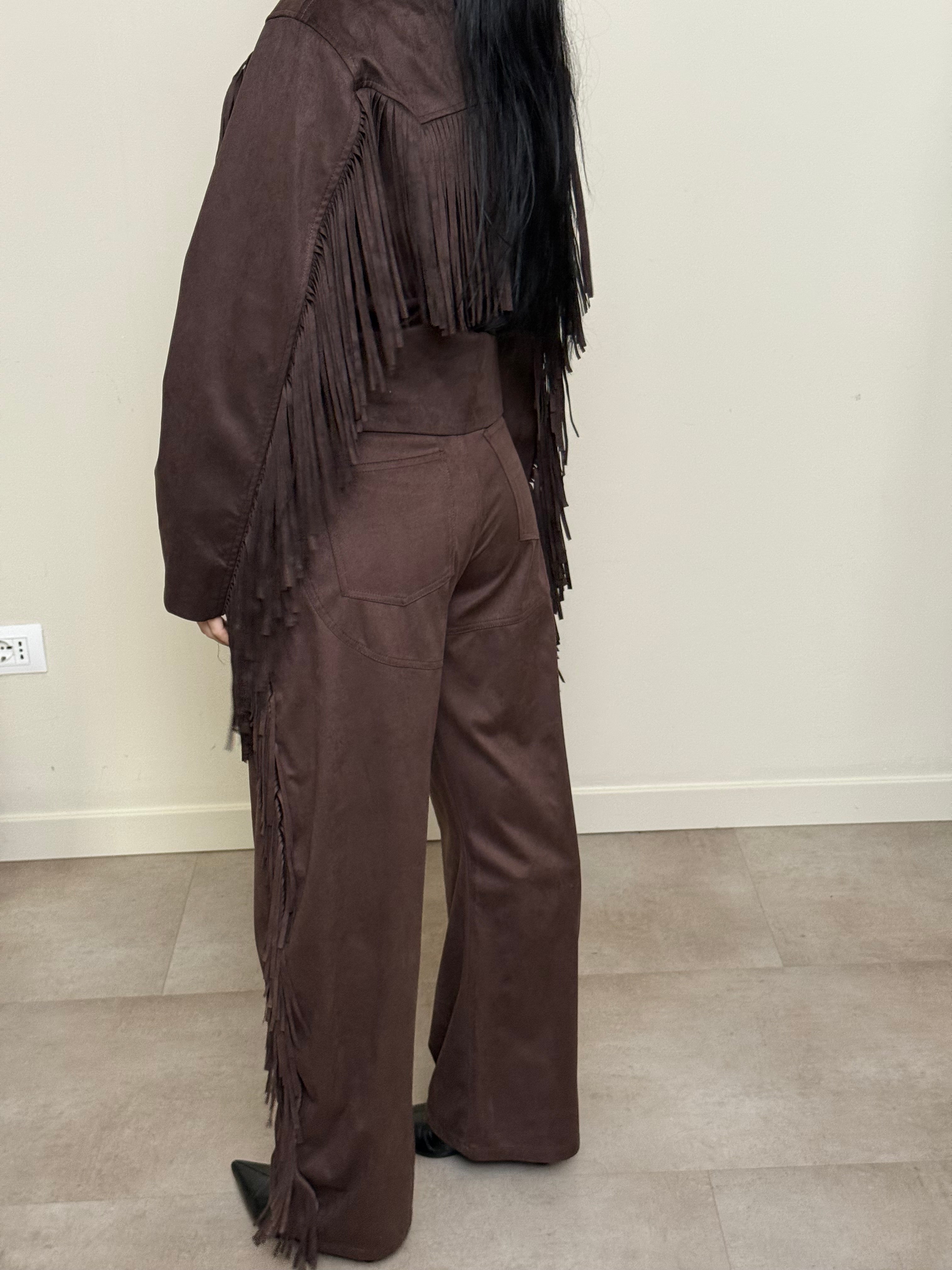 Pantalone suede Lumina