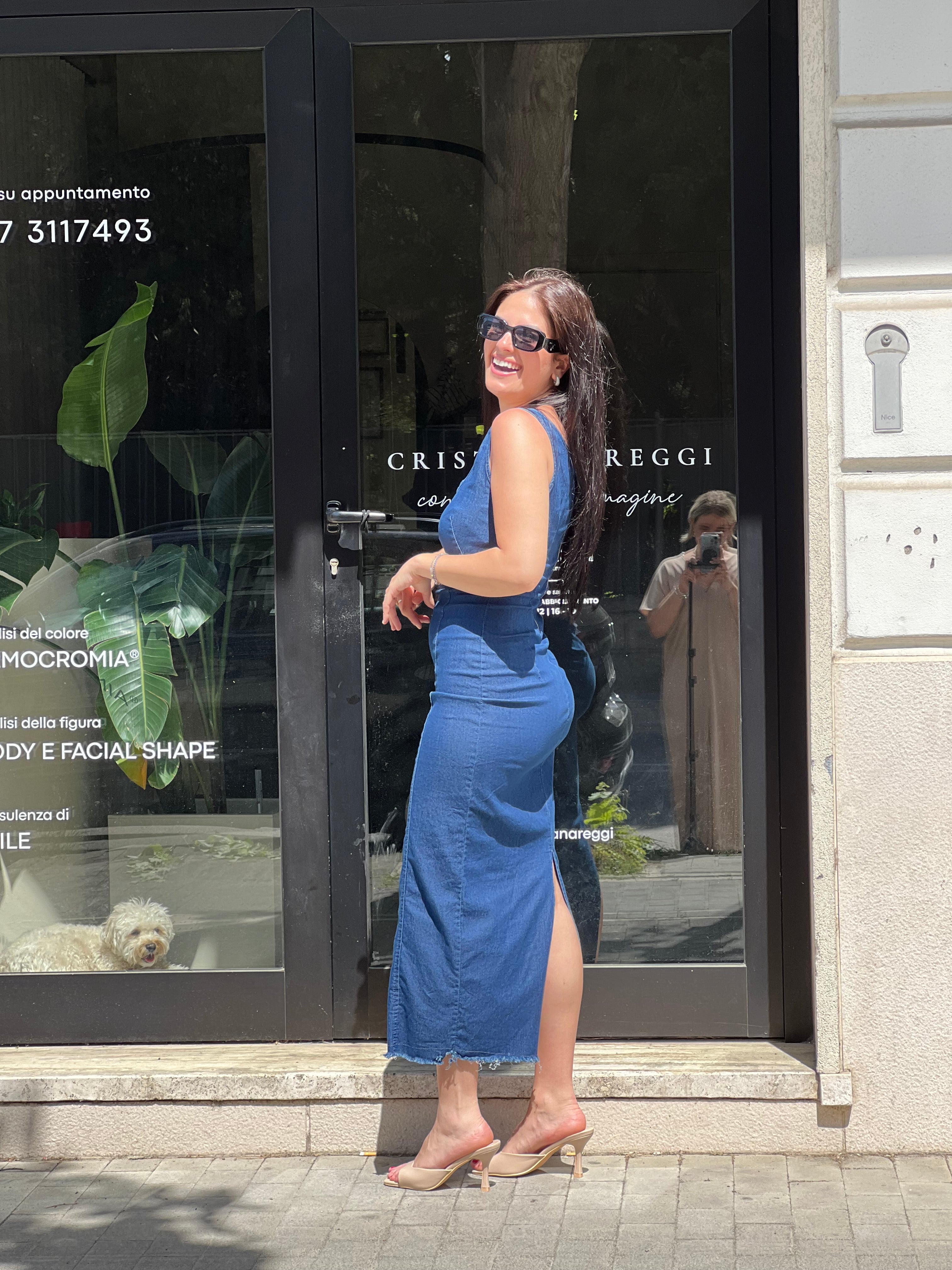 Abito jeans canotta
