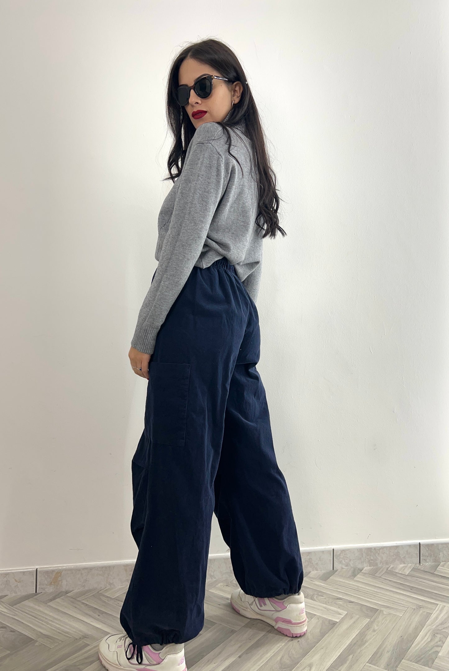 Pantalone velluto cargo