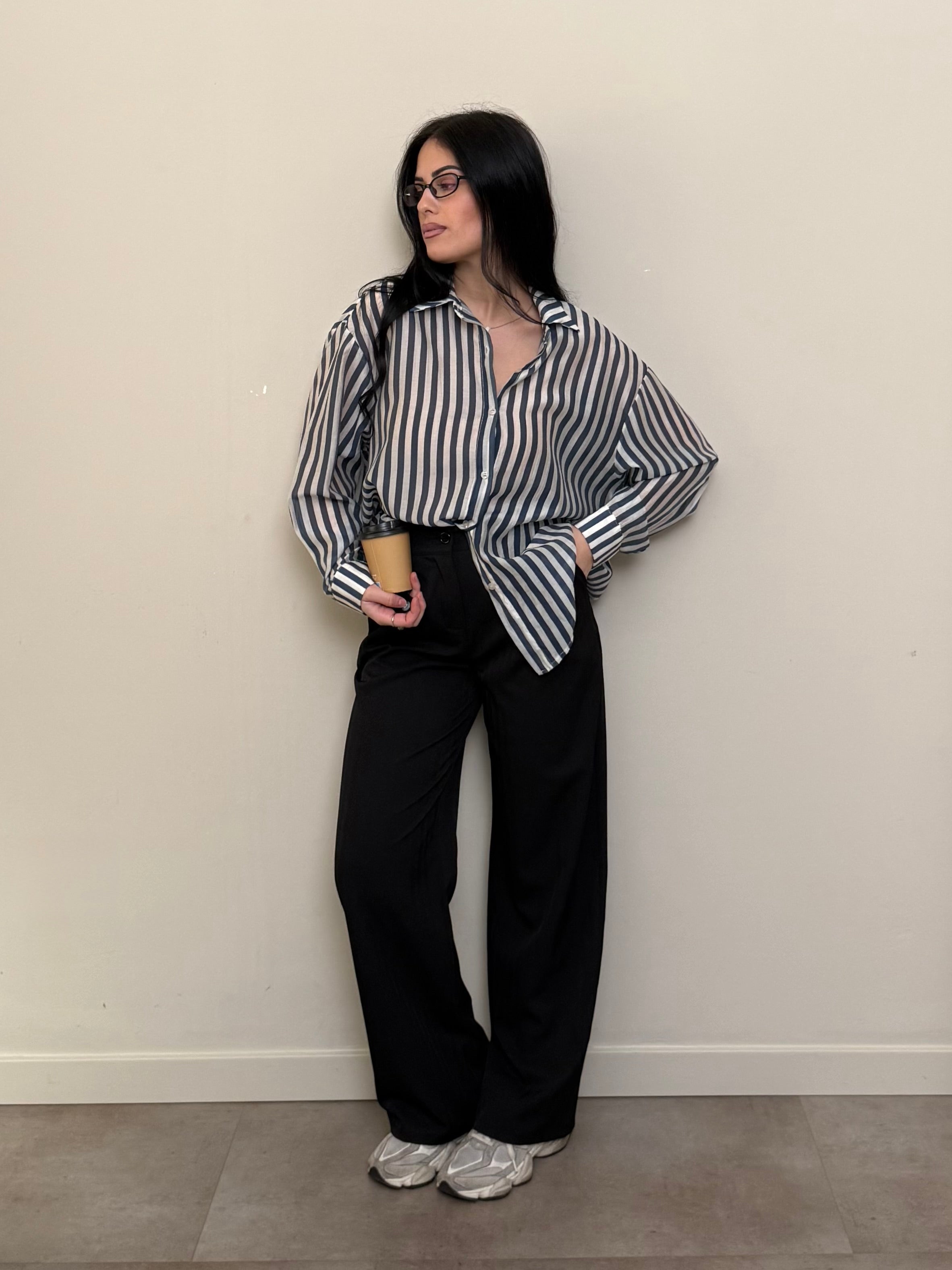 Pantalone palazzo nero