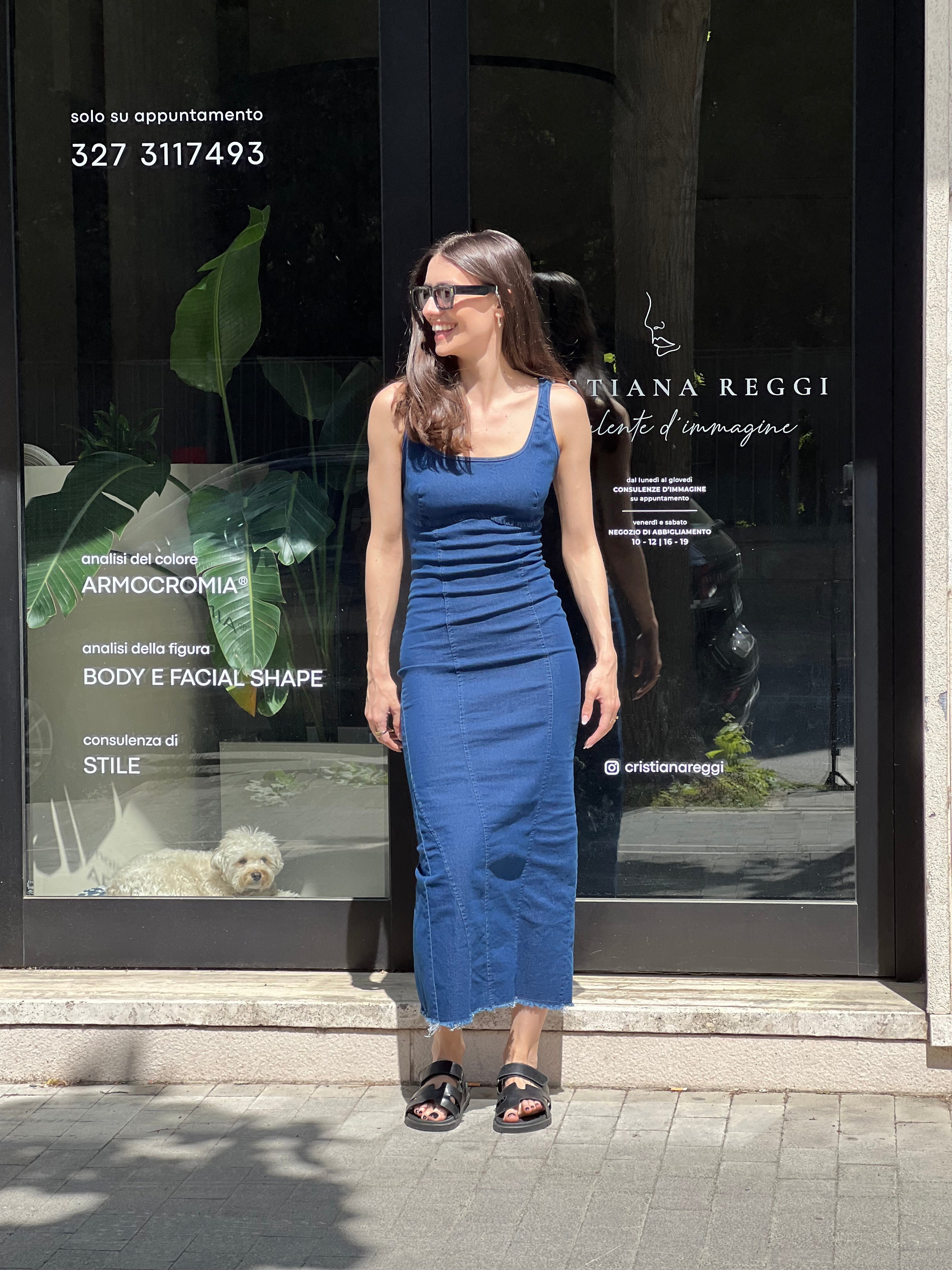 Abito jeans canotta