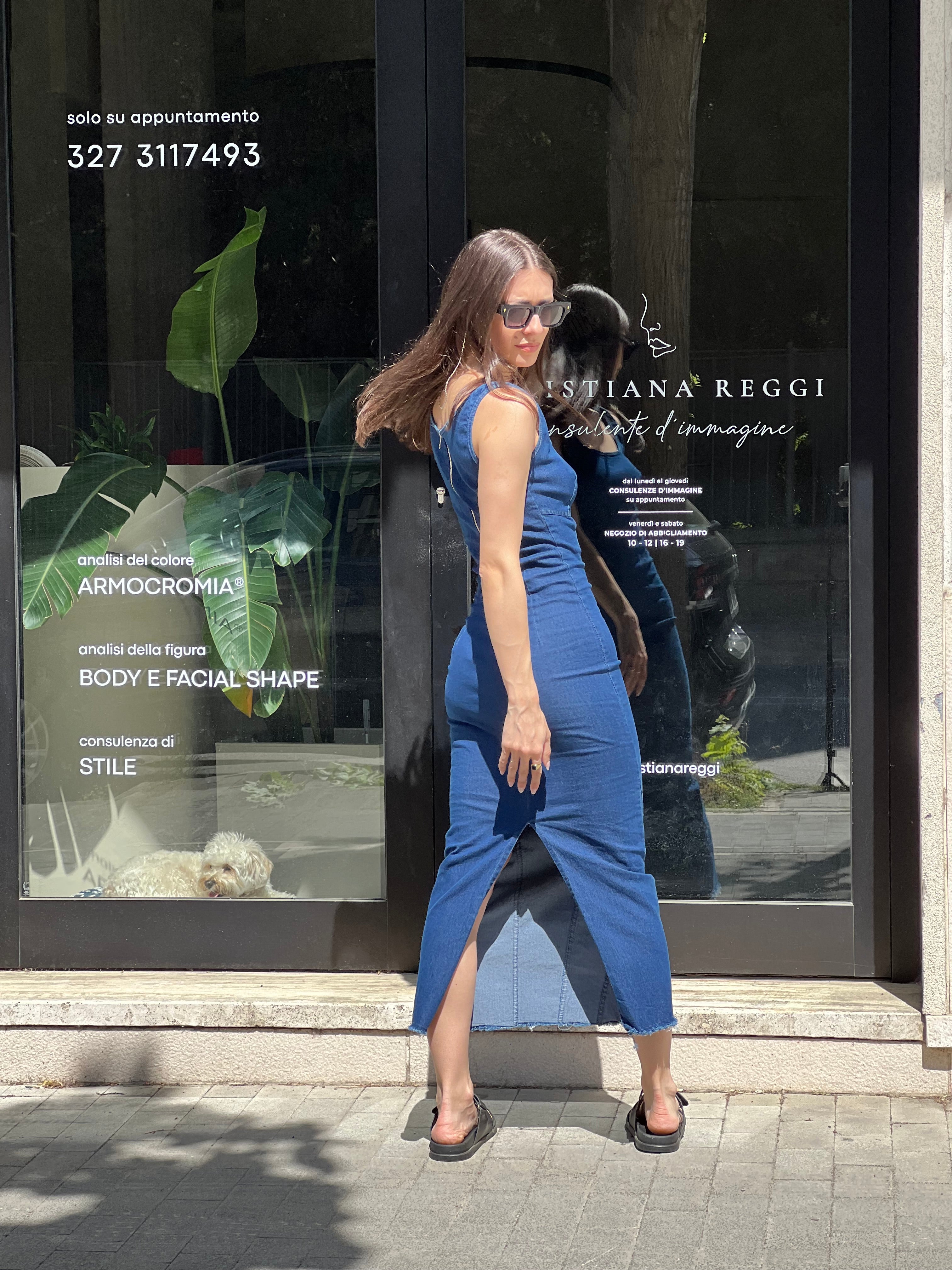 Abito jeans canotta