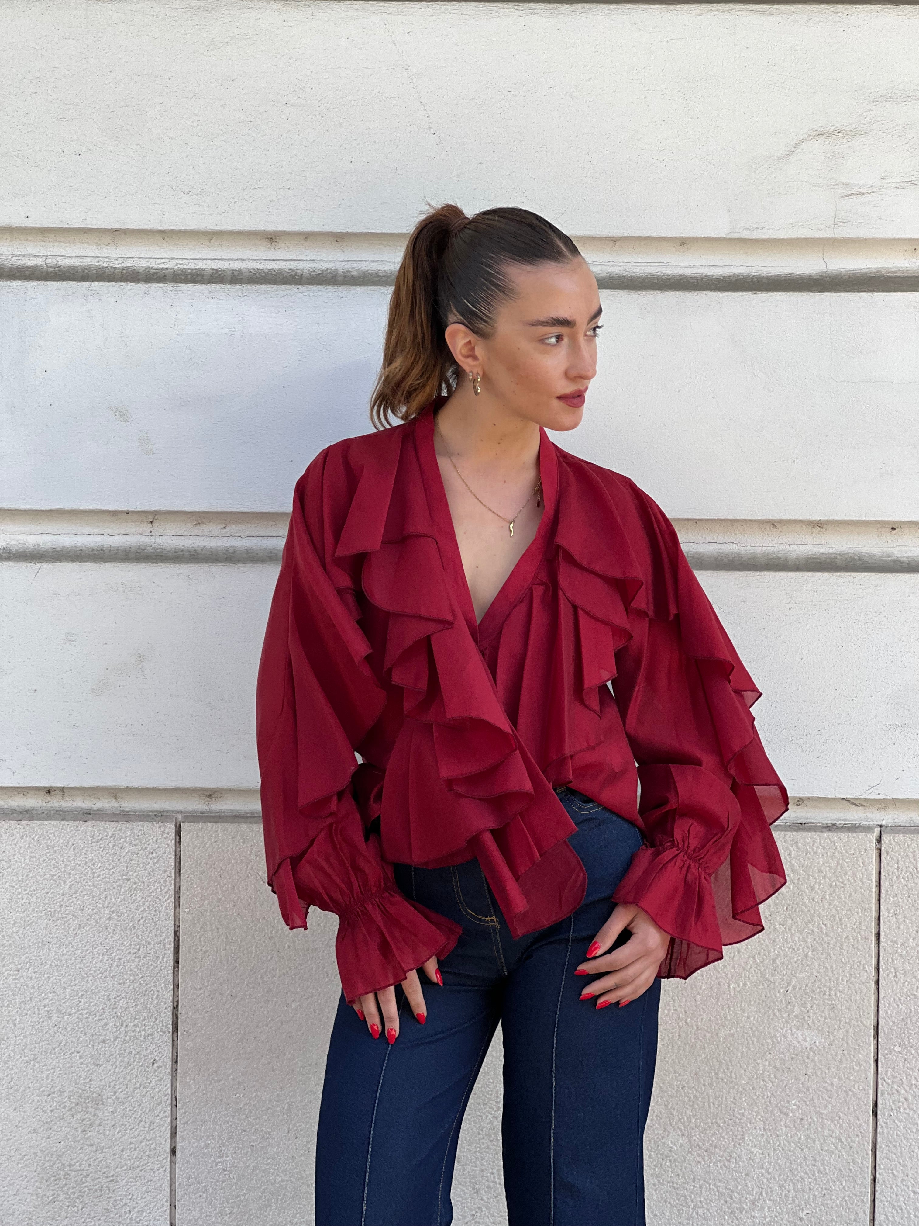 Camicia volants